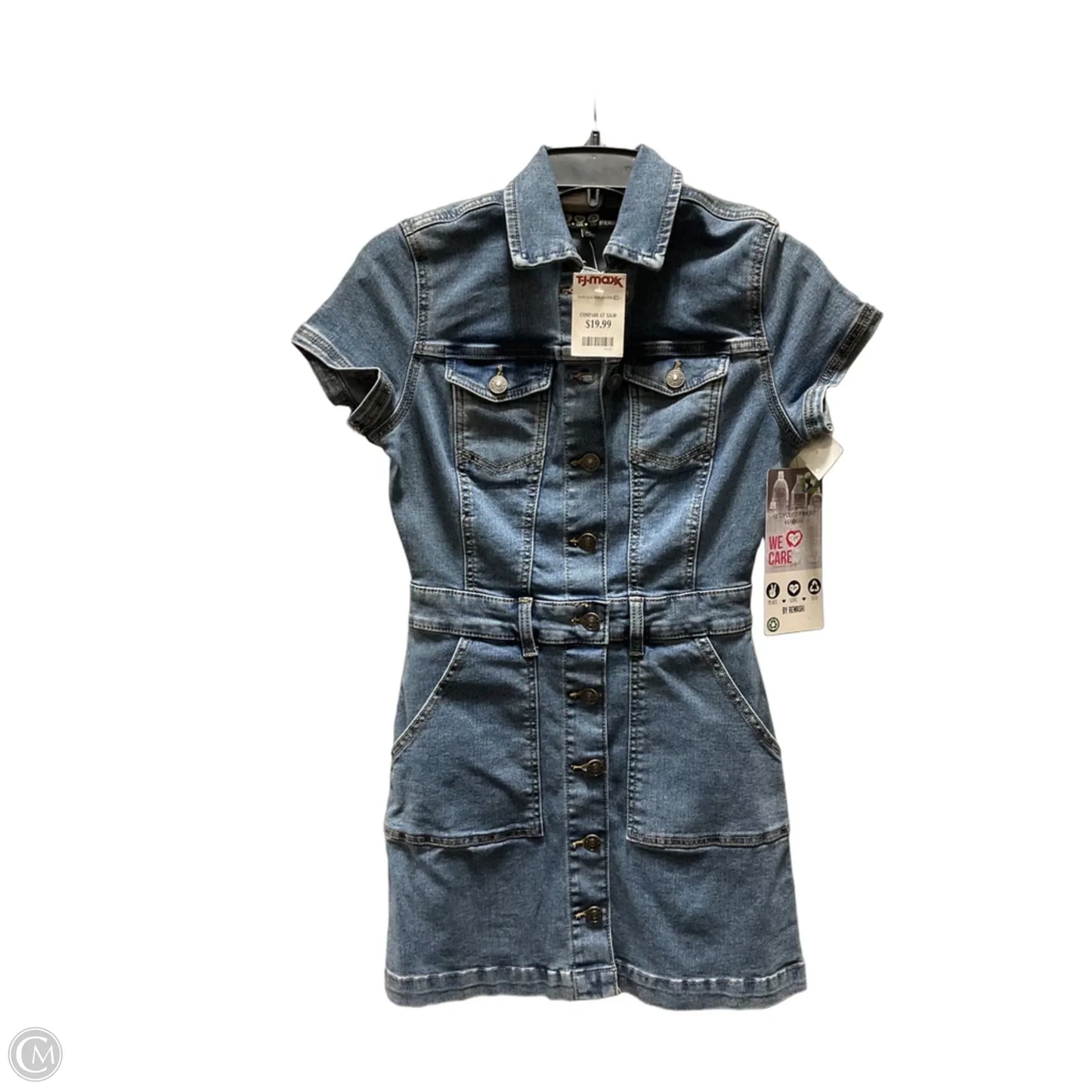 Dress Casual Short By Rewash In Blue Denim, Size: Xs