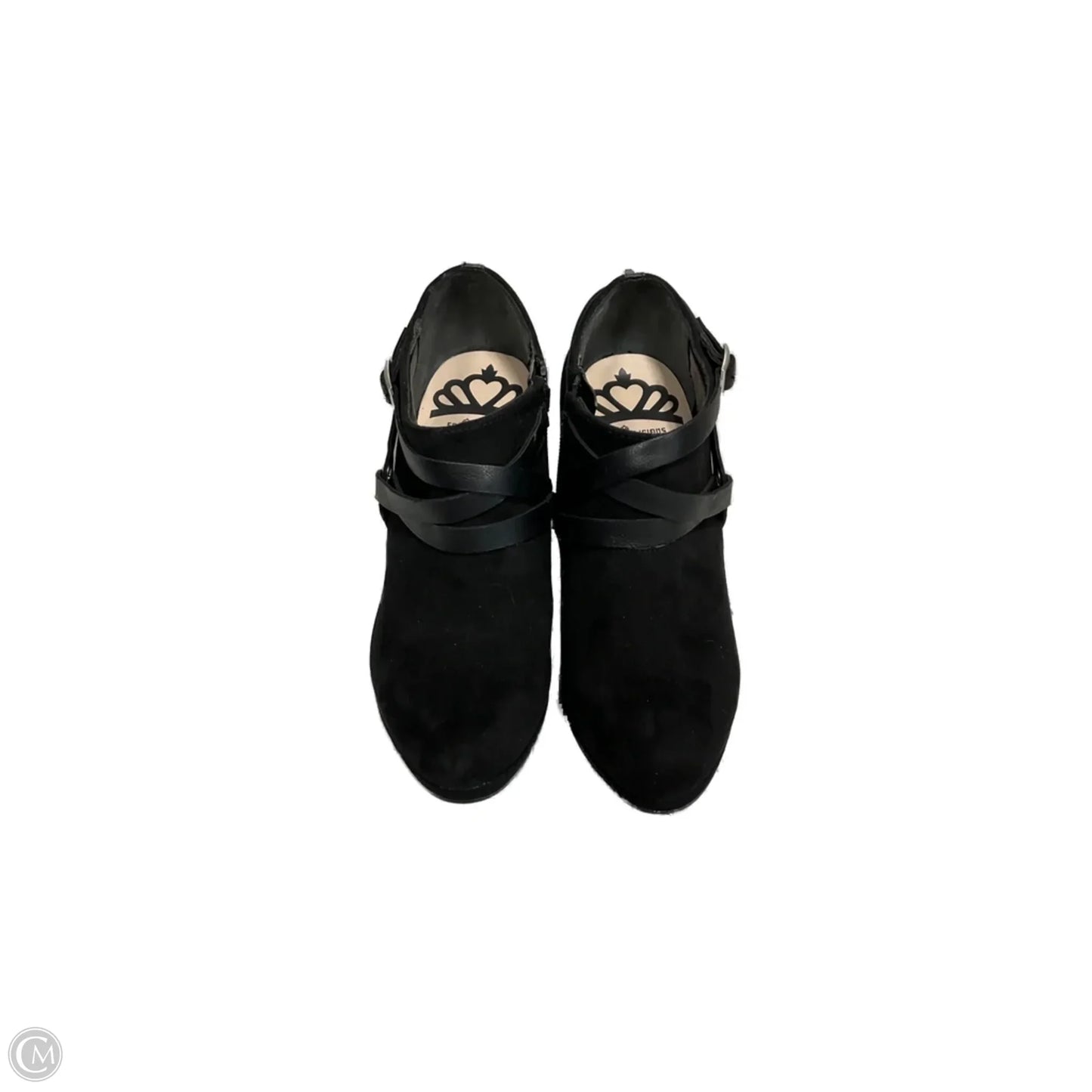 Boots Ankle Heels By Fergalicious In Black, Size: 7.5