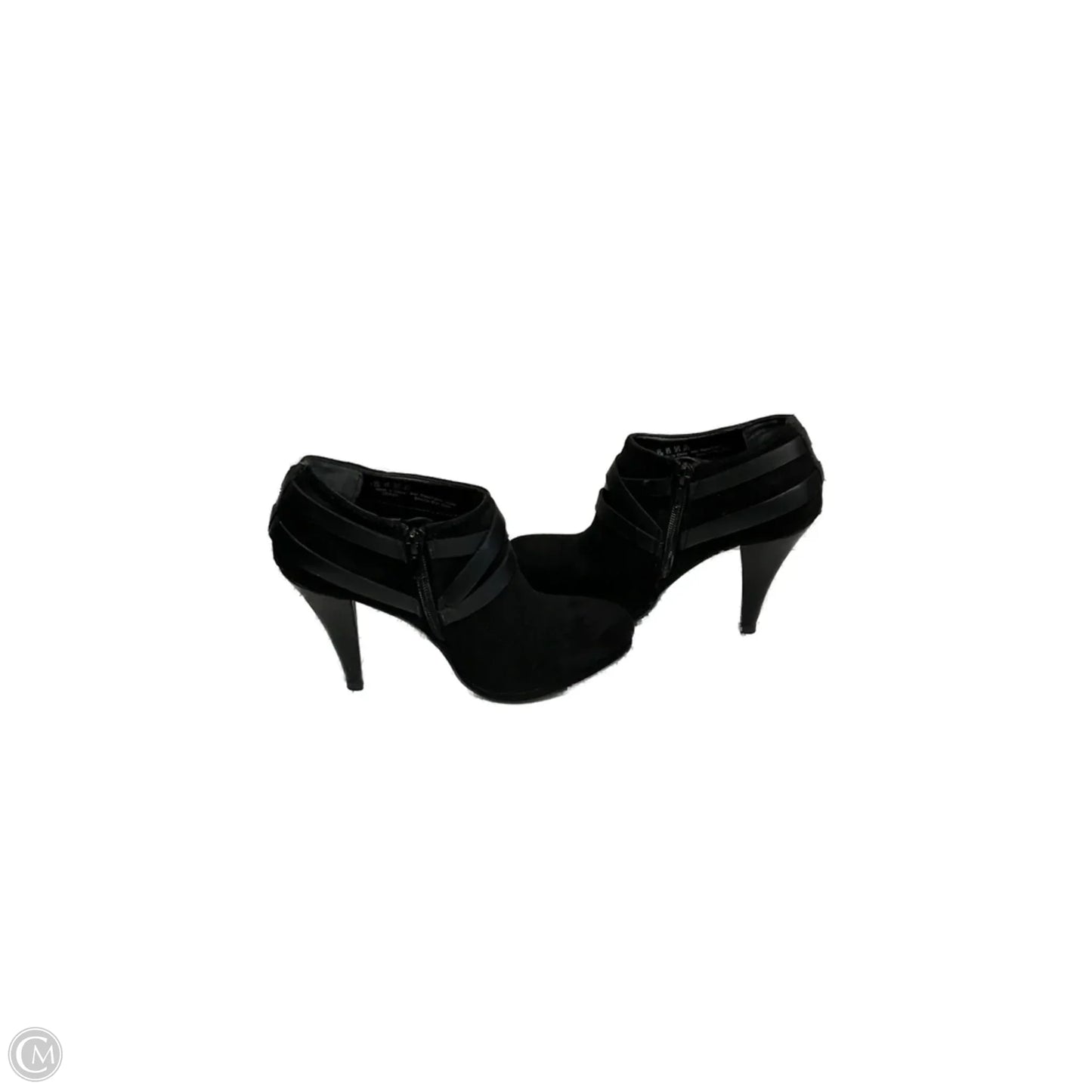 Boots Ankle Heels By Fergalicious In Black, Size: 7.5