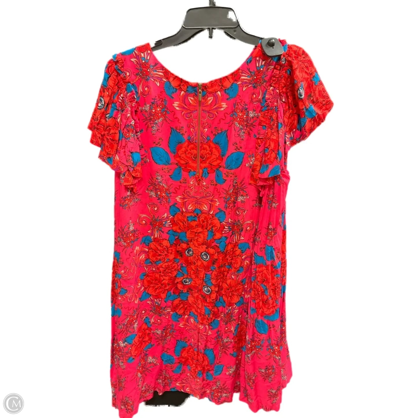 Dress Casual Midi By Free People In Pink & Red, Size: Xl