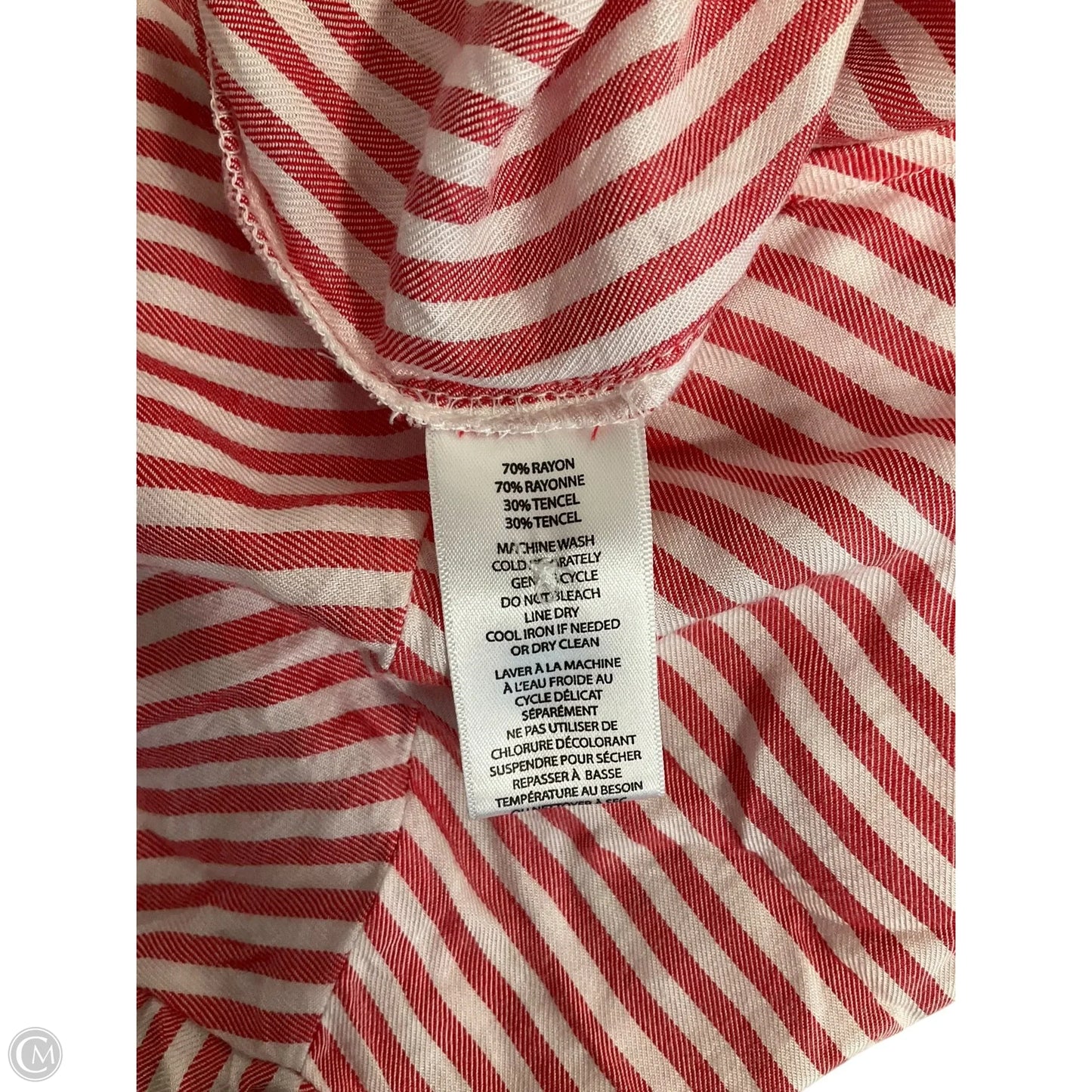 Dress Casual Short By Beachlunchlounge In Red & White, Size: S