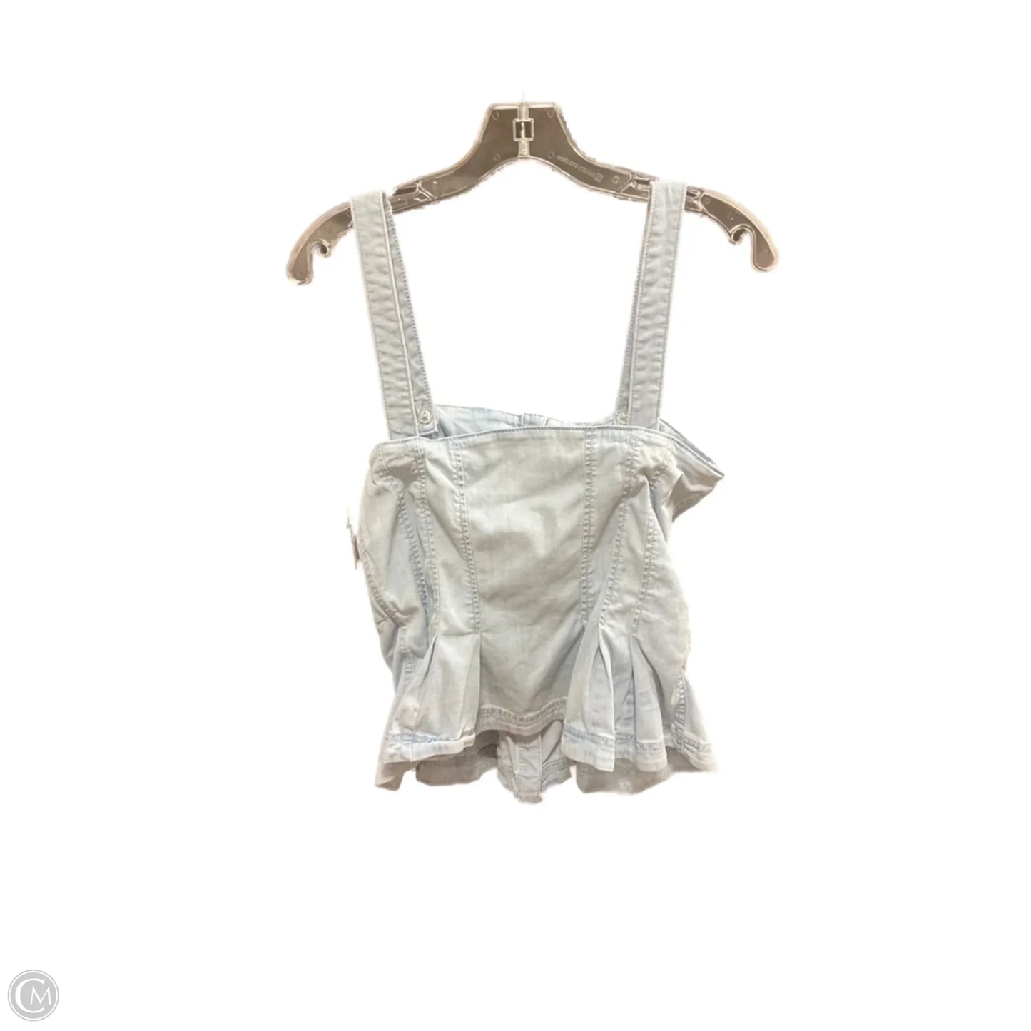 Top Sleeveless By White House Black Market In Blue Denim, Size: 8