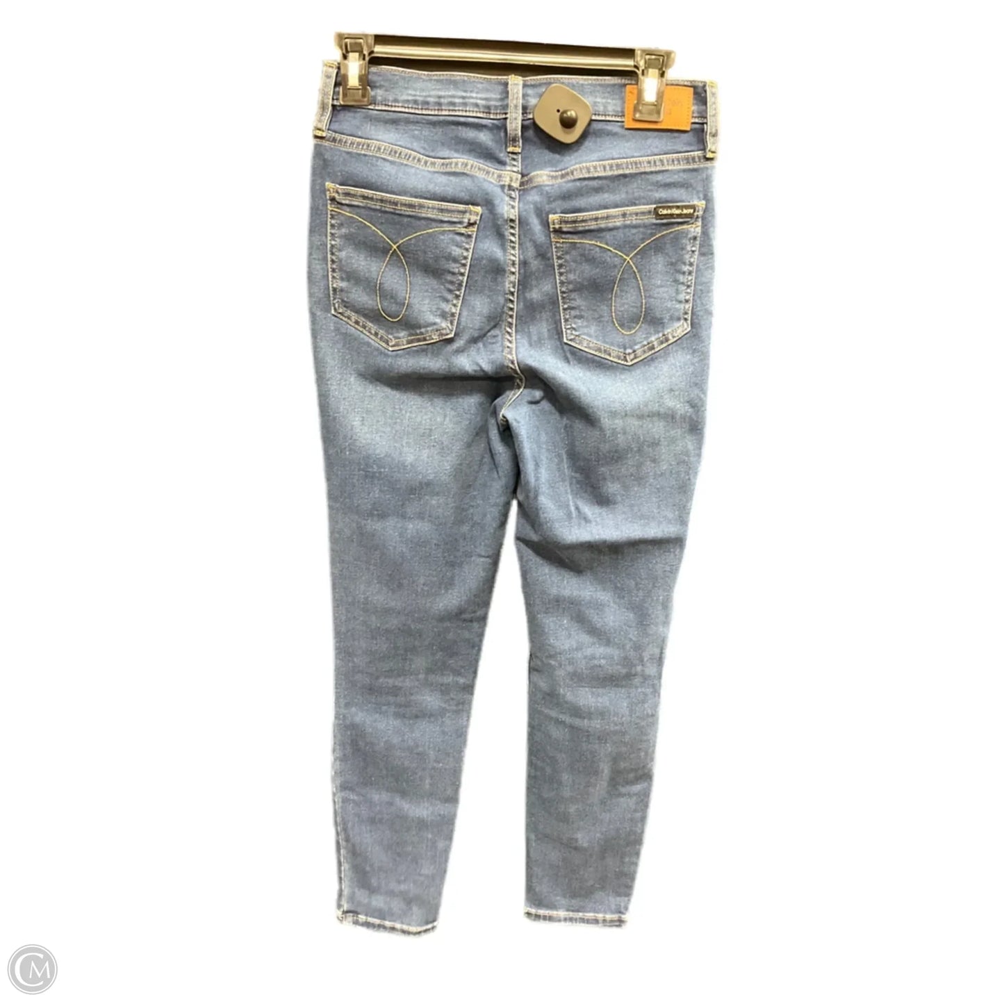 Jeans Skinny By Calvin Klein In Blue Denim, Size: 6