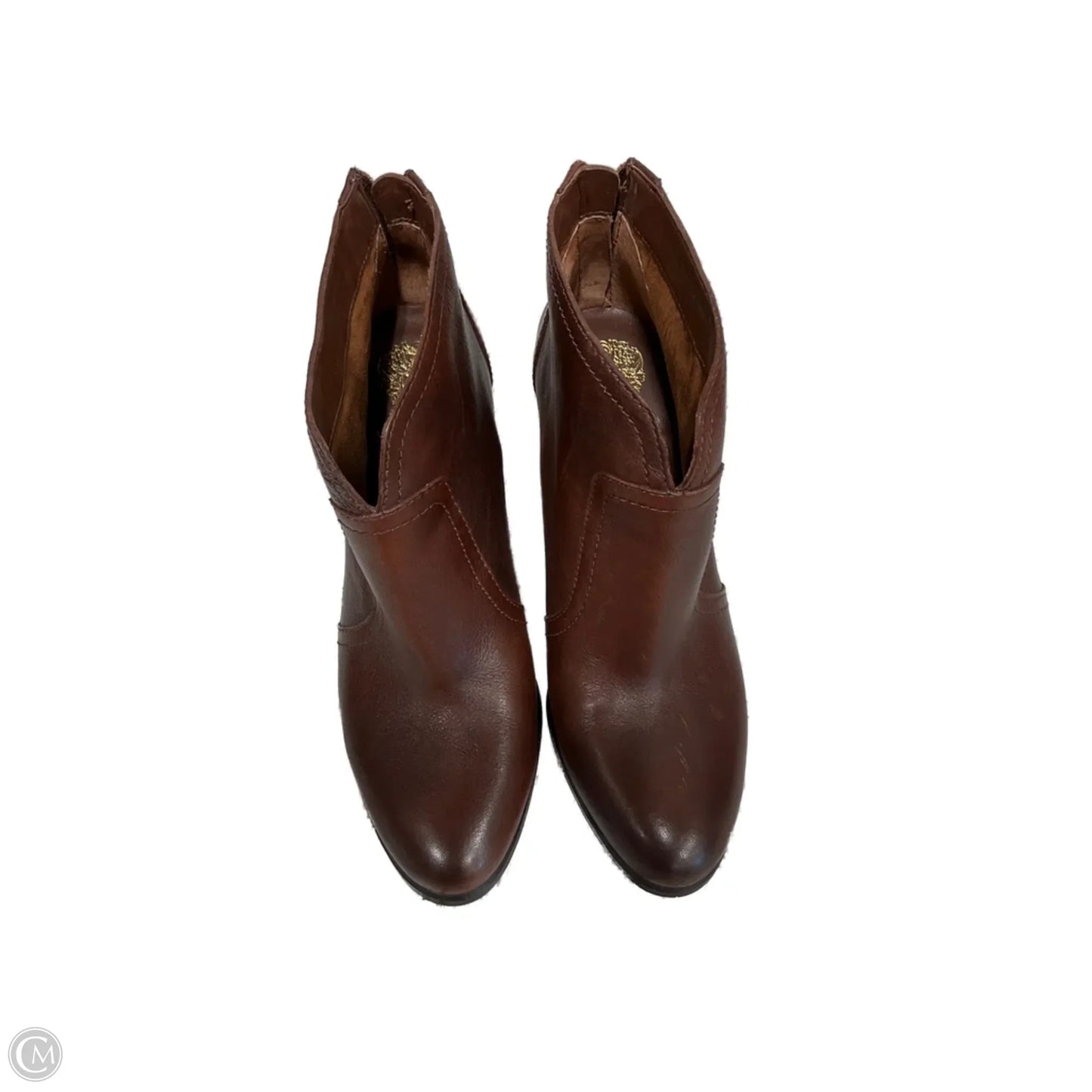 Boots Ankle Heels By Vince Camuto In Brown, Size: 8.5