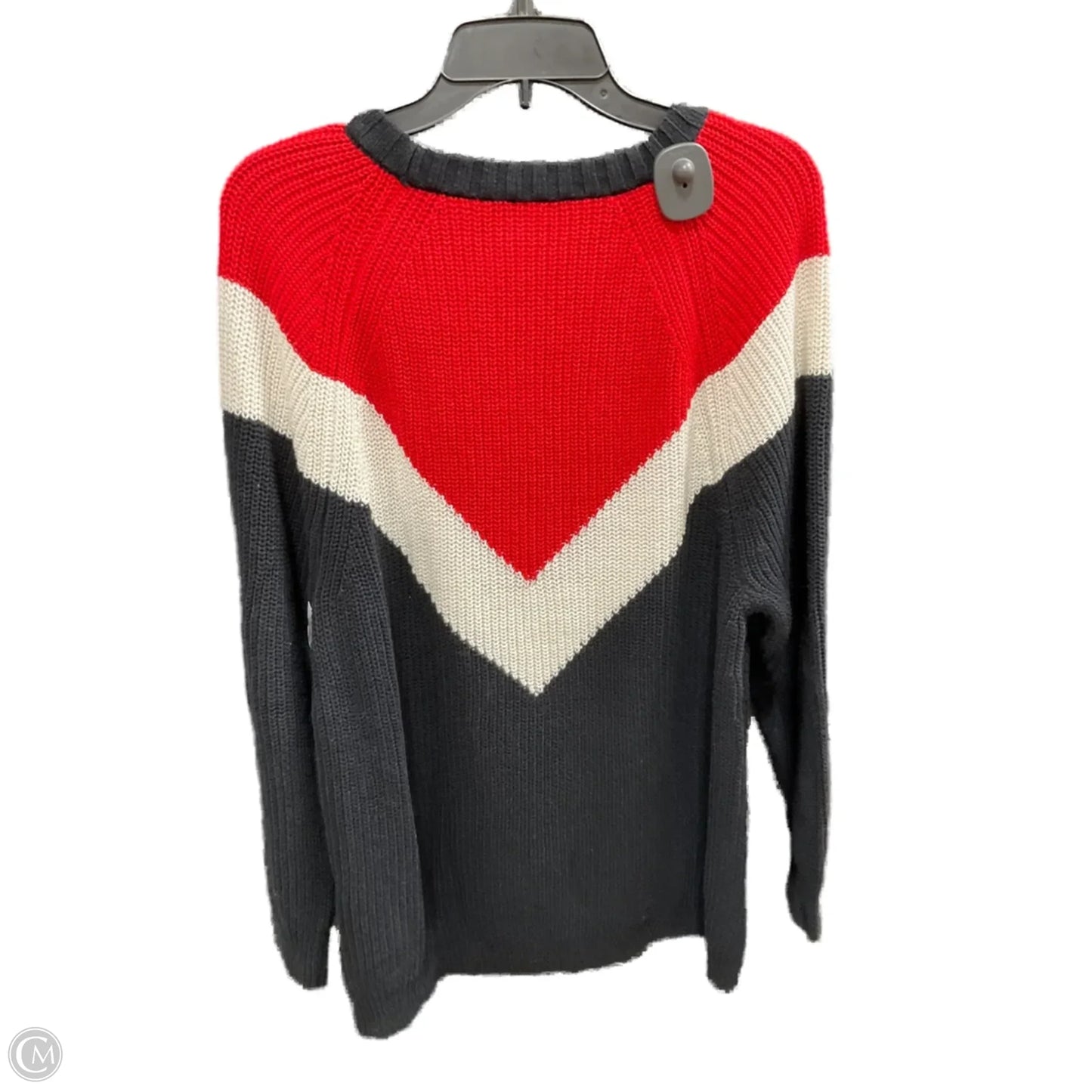 Sweater By Express In Black & Red, Size: Xs
