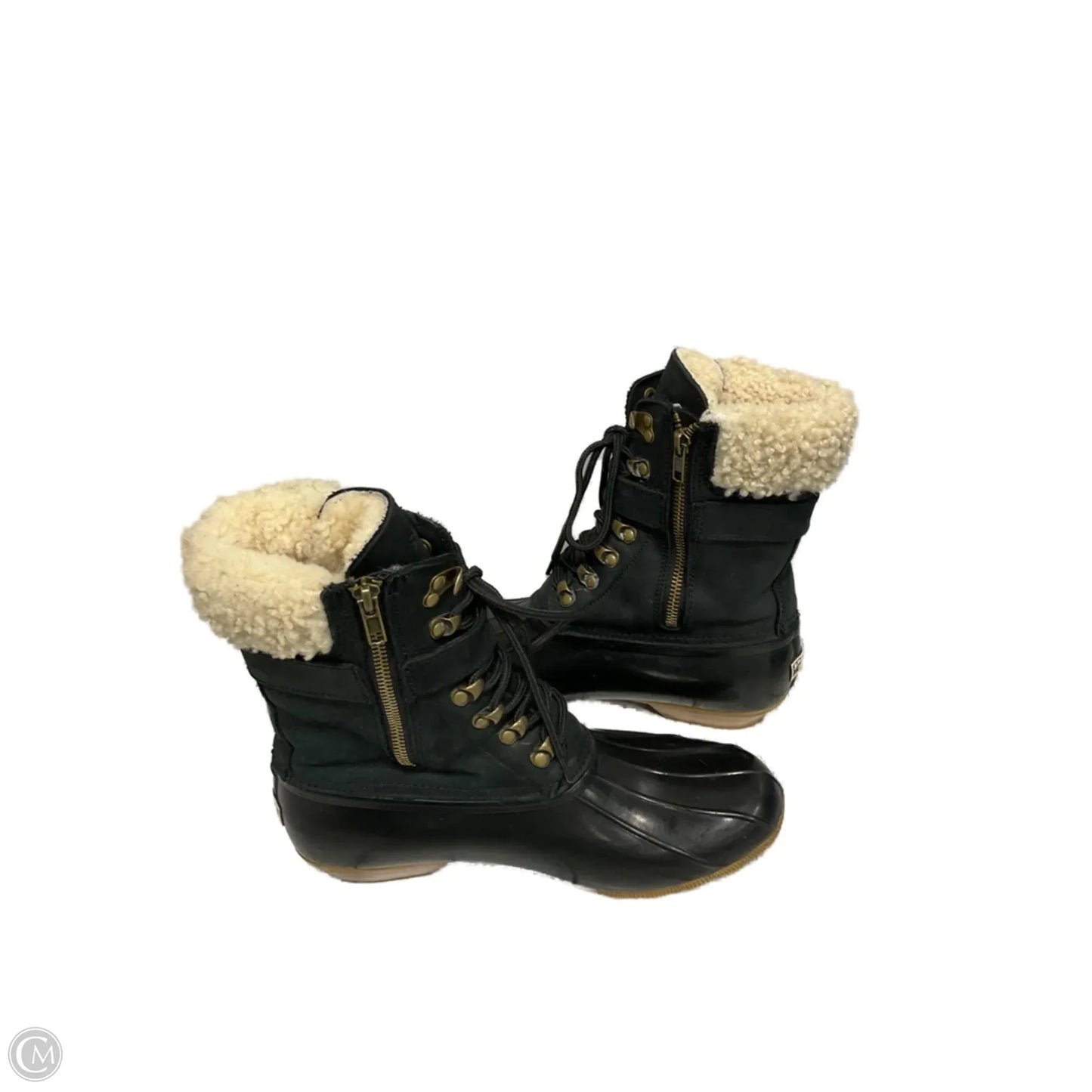 Boots Ankle Flats By Sperry In Black, Size: 9