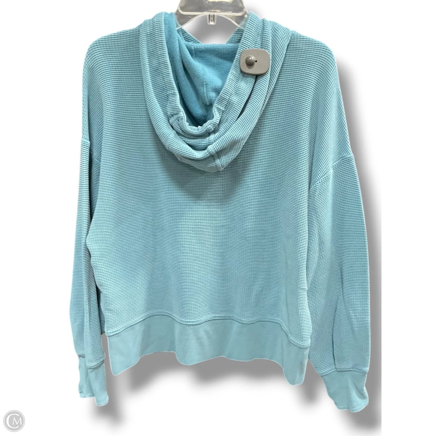 Athletic Top Long Sleeve Hoodie By Athleta In Blue, Size: L