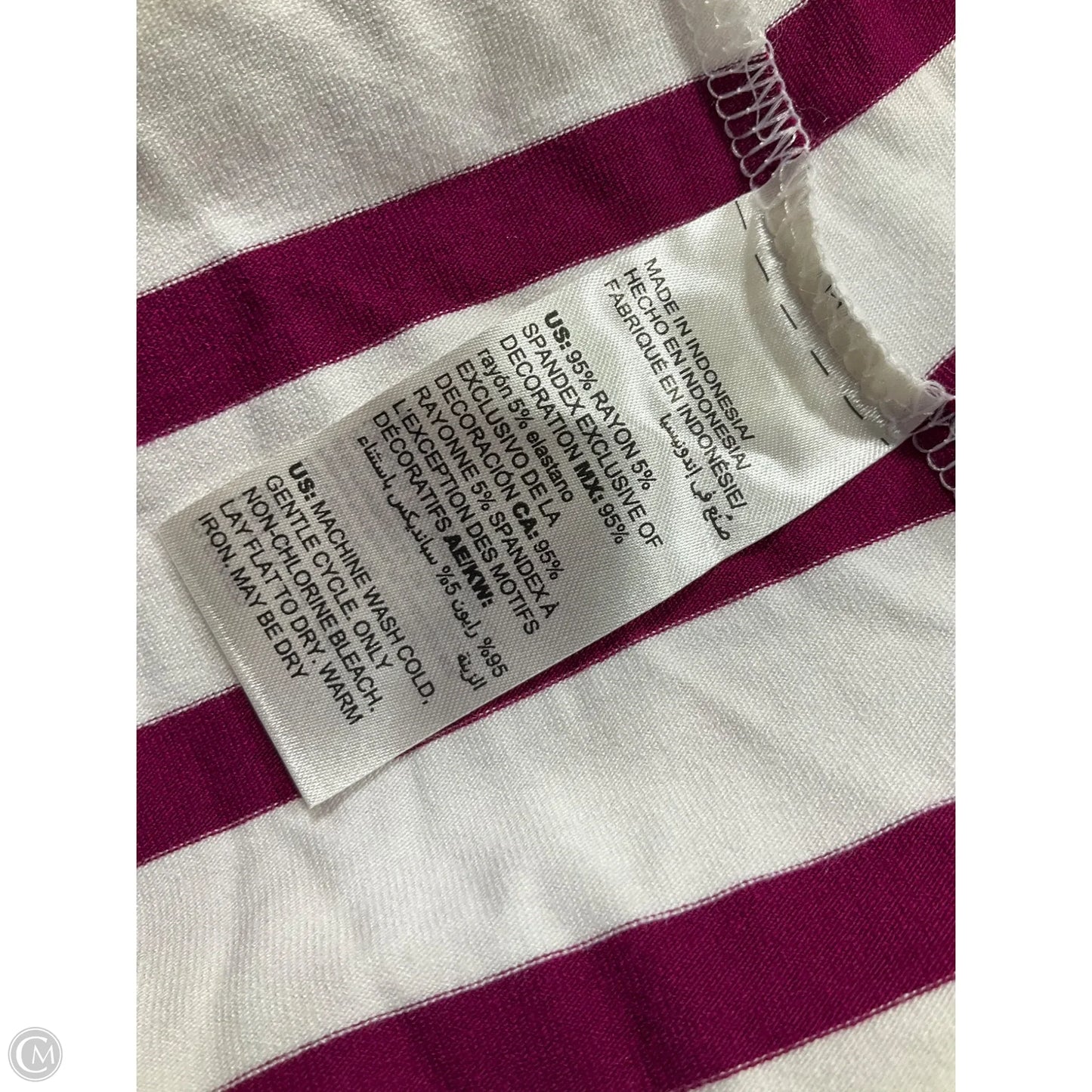 Top Long Sleeve By Chicos In Striped Pattern, Size: Xxl