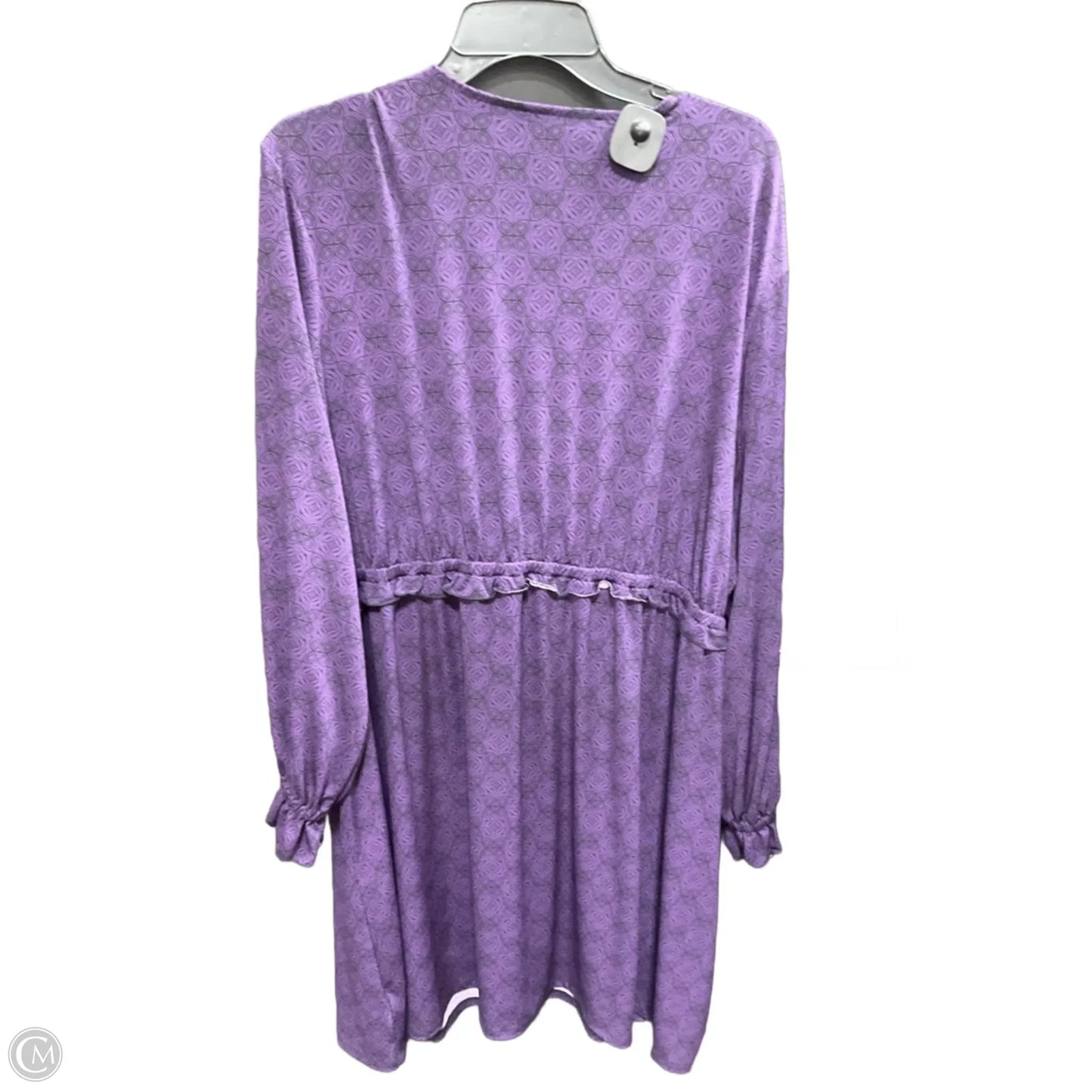 Dress Casual Midi By Michael By Michael Kors In Purple, Size: 3x