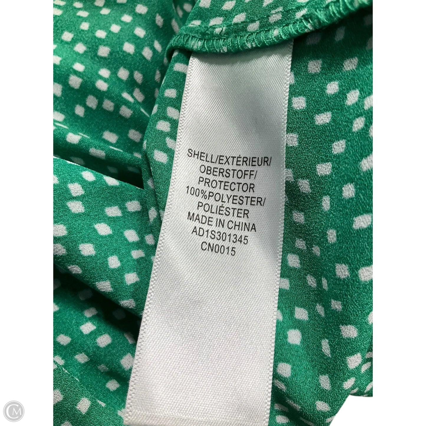 Top Short Sleeve By Adrianna Papell In Green, Size: S