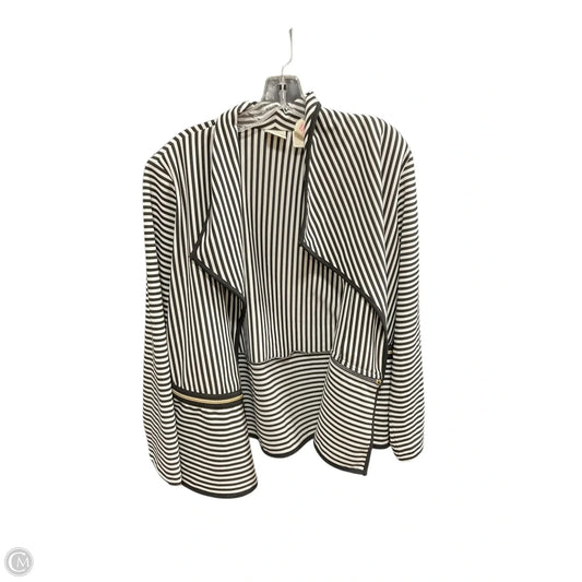 Cardigan By Chicos In Black & White, Size: L