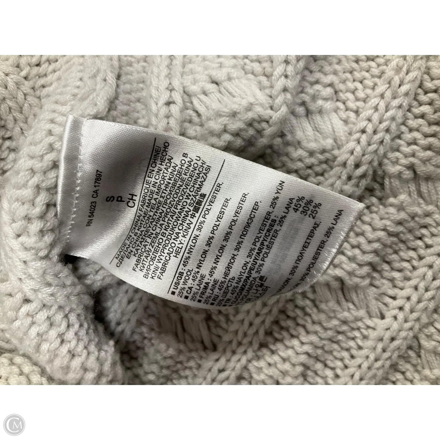 Sweater By Banana Republic In Grey, Size: S