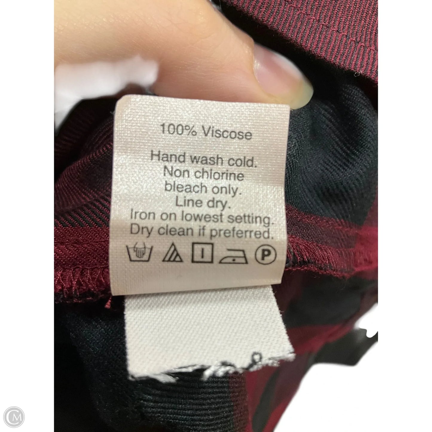 Dress Casual Short By Madewell In Black & Red, Size: Xs