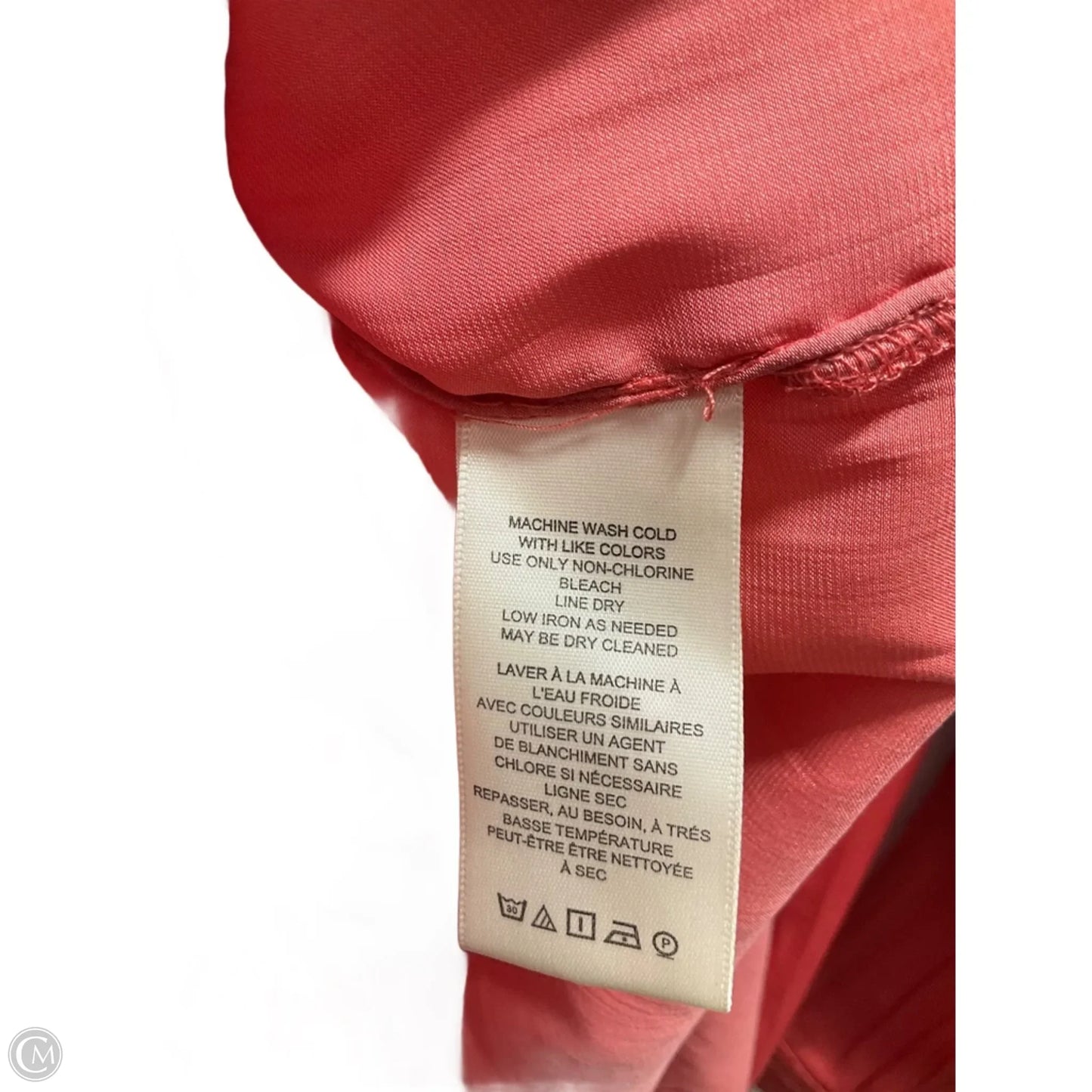 Blouse Long Sleeve By Anthropologie In Orange, Size: M