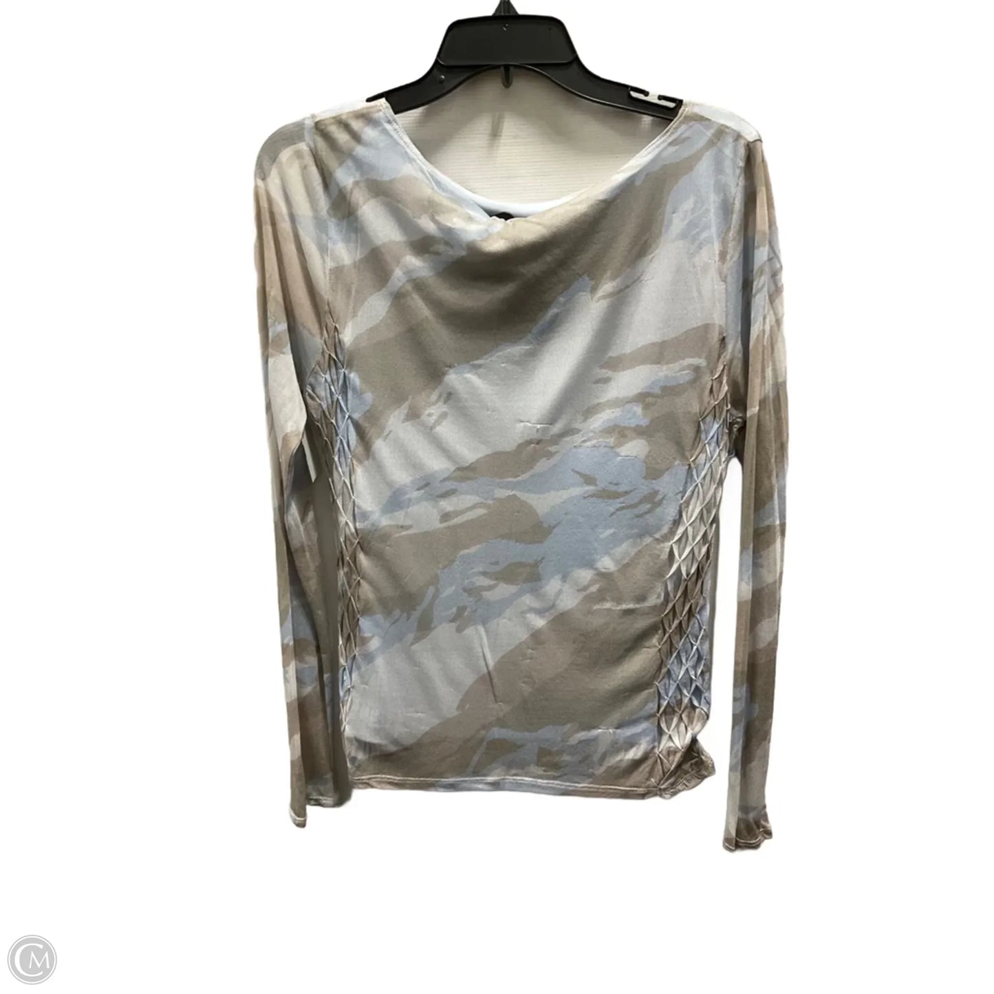 Top Long Sleeve By Kenneth Cole In Camouflage Print, Size: L