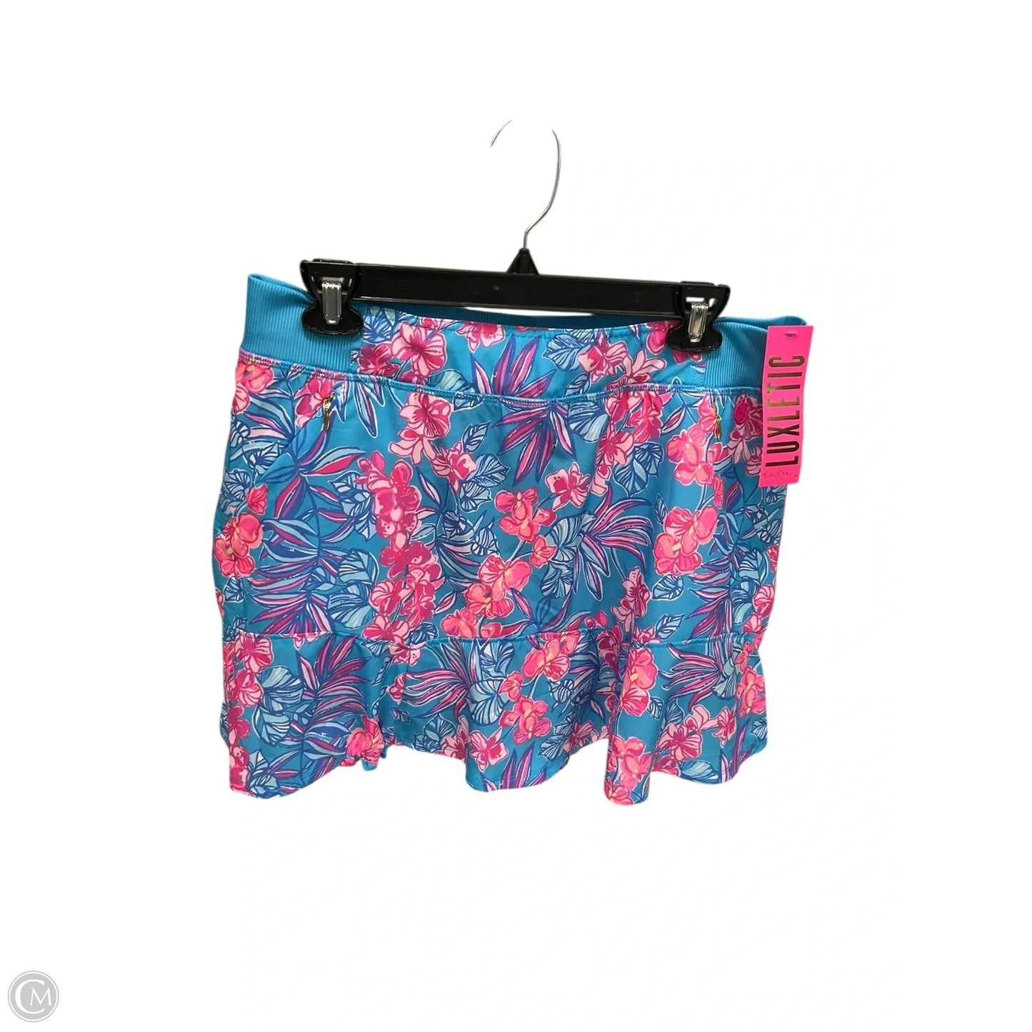 Skort Designer By Lilly Pulitzer In Blue & Pink, Size: L