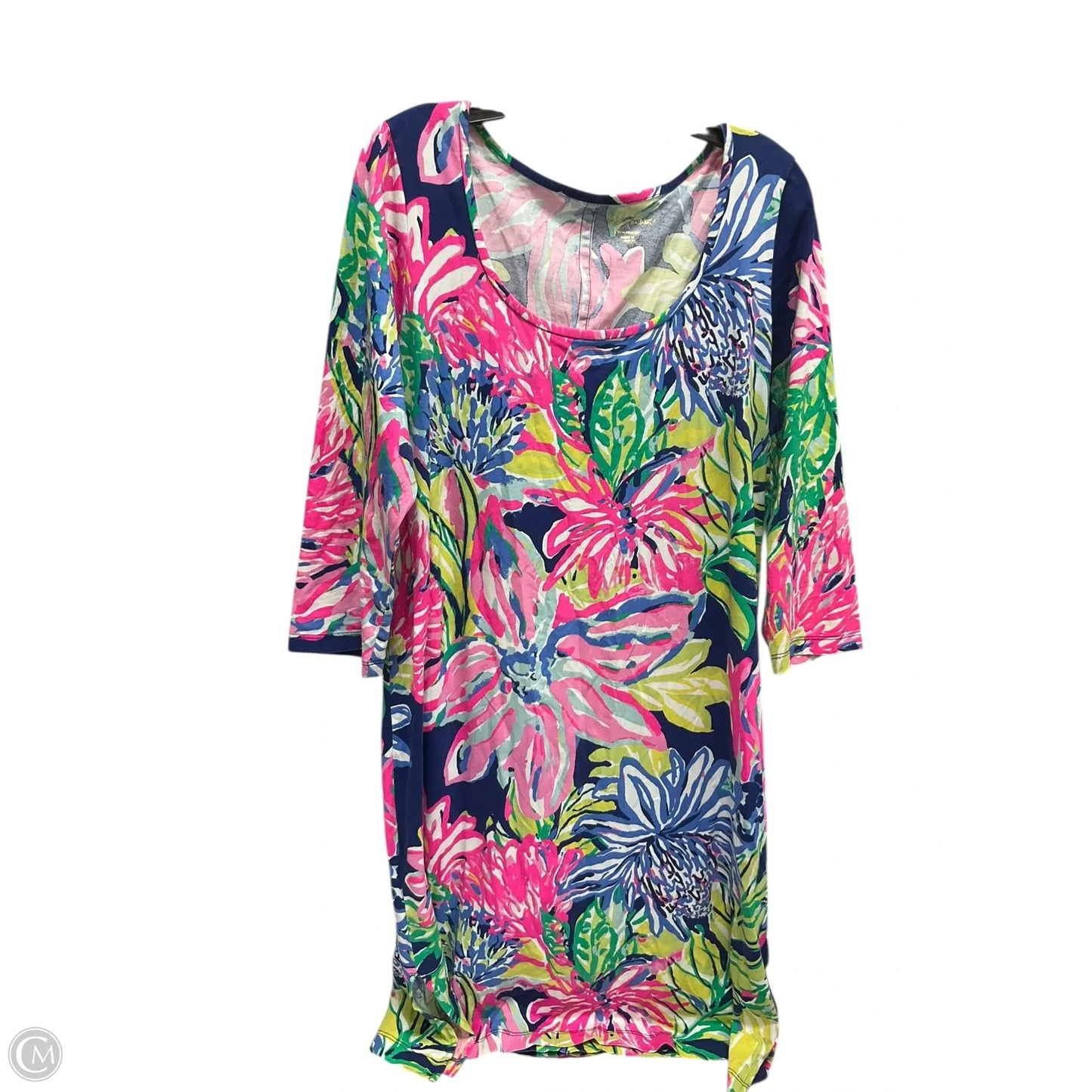 Dress Designer By Lilly Pulitzer In Blue & Pink, Size: Xl