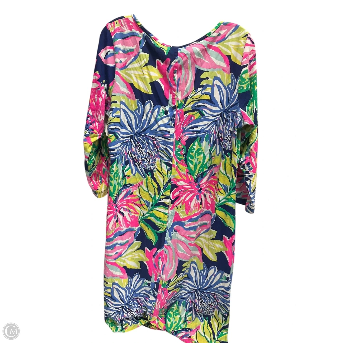Dress Designer By Lilly Pulitzer In Blue & Pink, Size: Xl