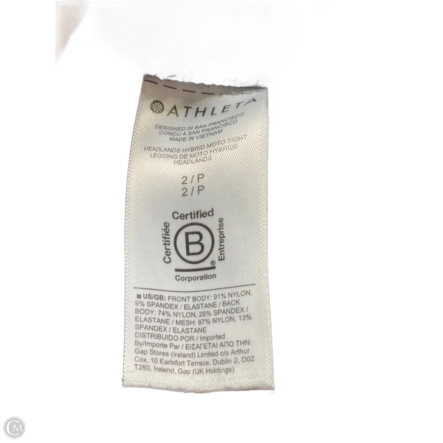 Athletic Leggings By Athleta In Black, Size: 2p