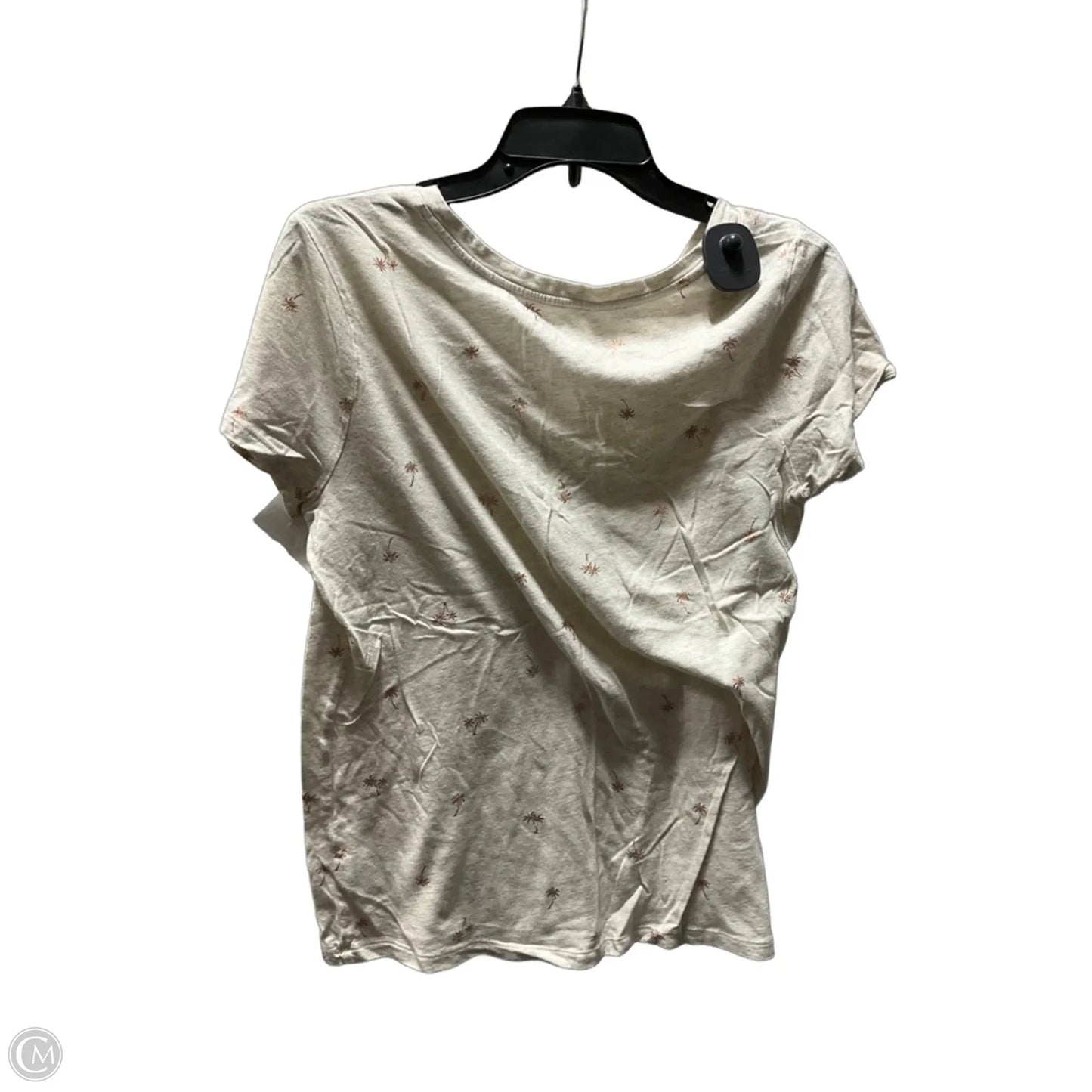 Top Short Sleeve Basic By Gap In Grey, Size: L