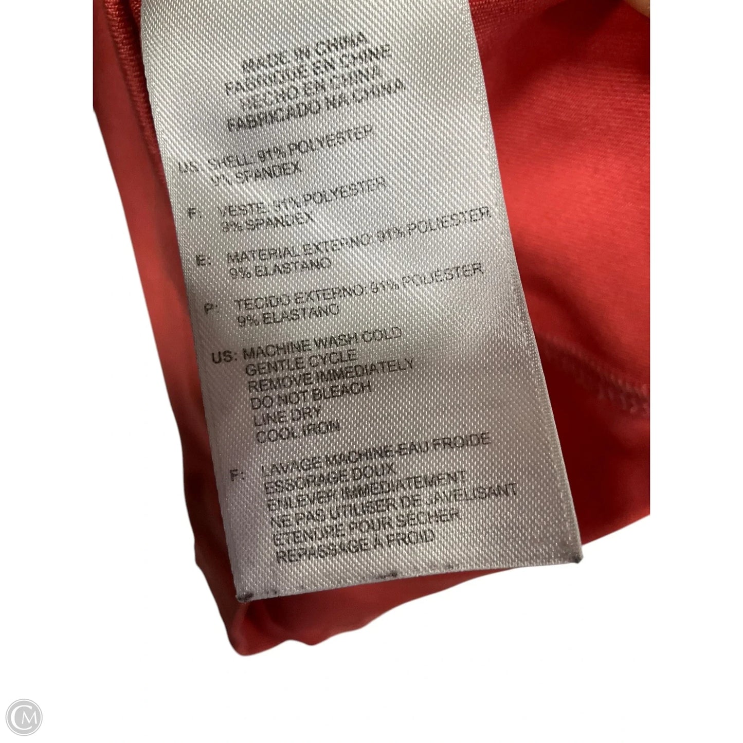 Athletic Tank Top By Adidas In Coral, Size: S