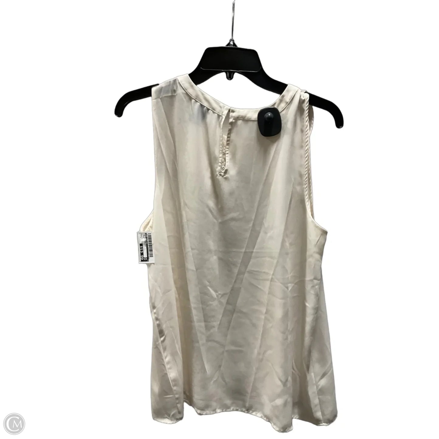 Top Sleeveless By Ann Taylor In Cream, Size: L
