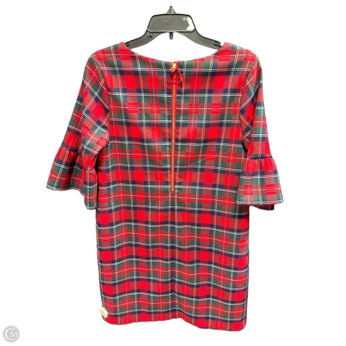 Dress Party Midi By Vineyard Vines In Plaid Pattern, Size: 6