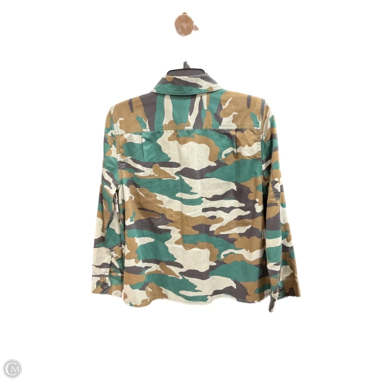 Jacket Shirt By J. Crew In Camouflage Print, Size: S