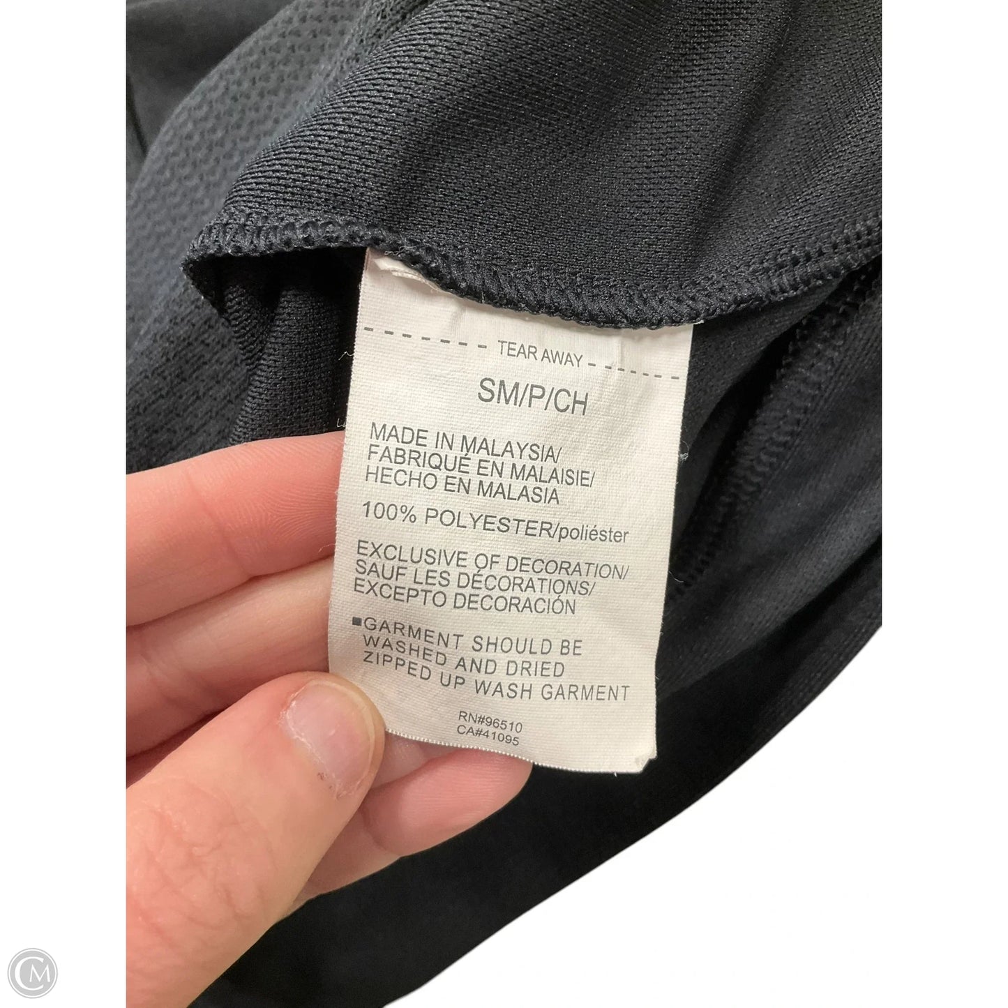 Athletic Jacket By Under Armour In Black, Size: S