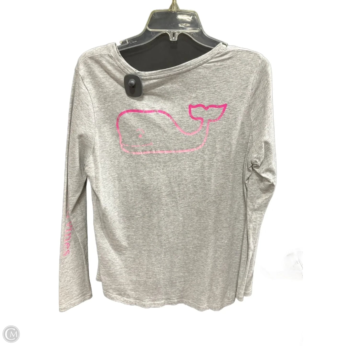 Top Long Sleeve By Vineyard Vines In Grey, Size: S