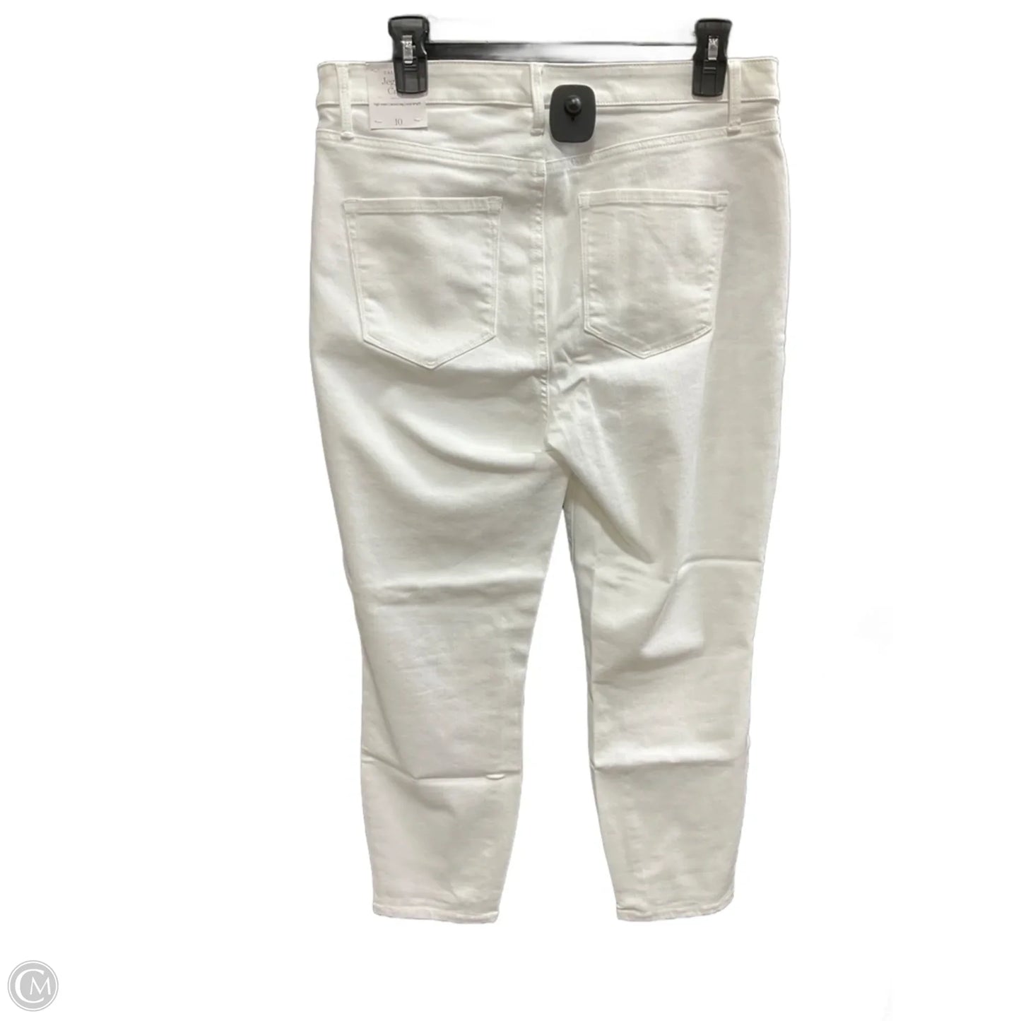 Jeans Cropped By Talbots In White, Size: 10