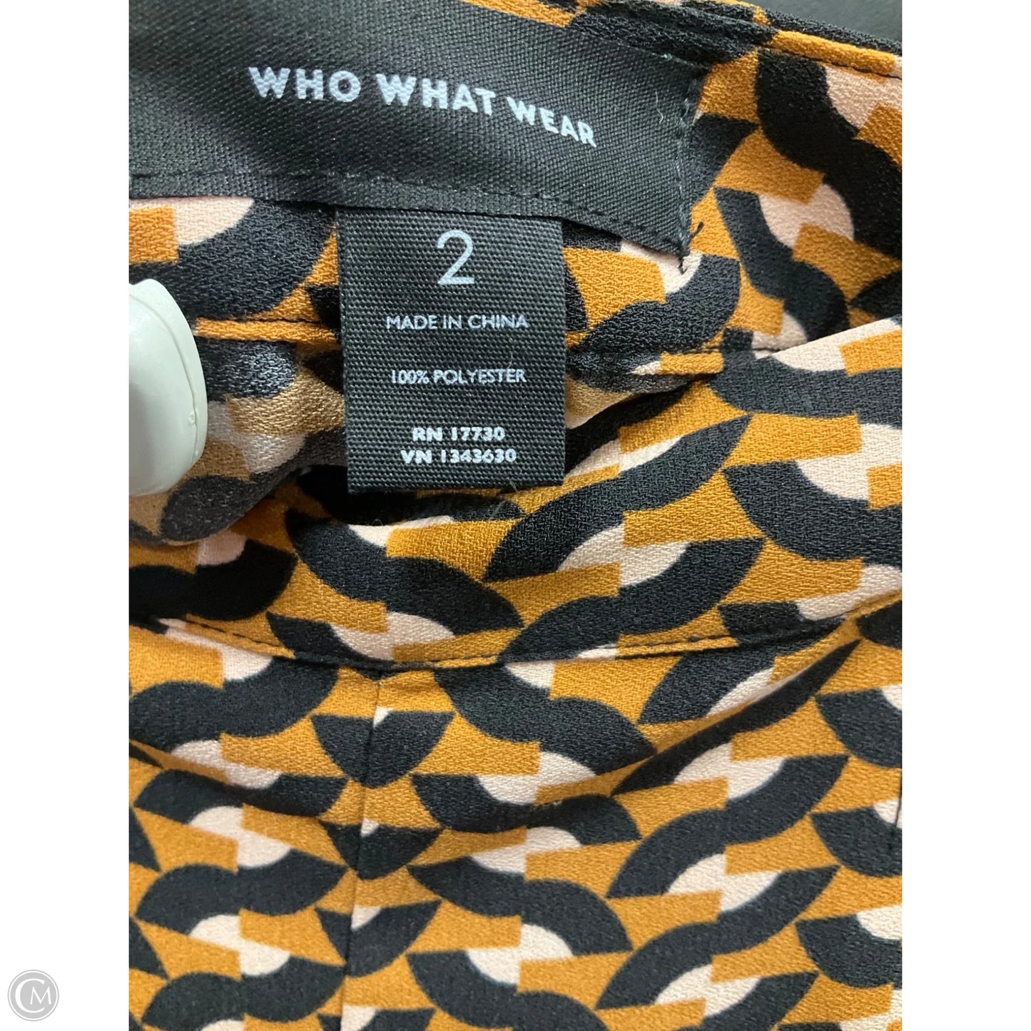 Pants Wide Leg By Who What Wear In Black & Brown, Size: 2