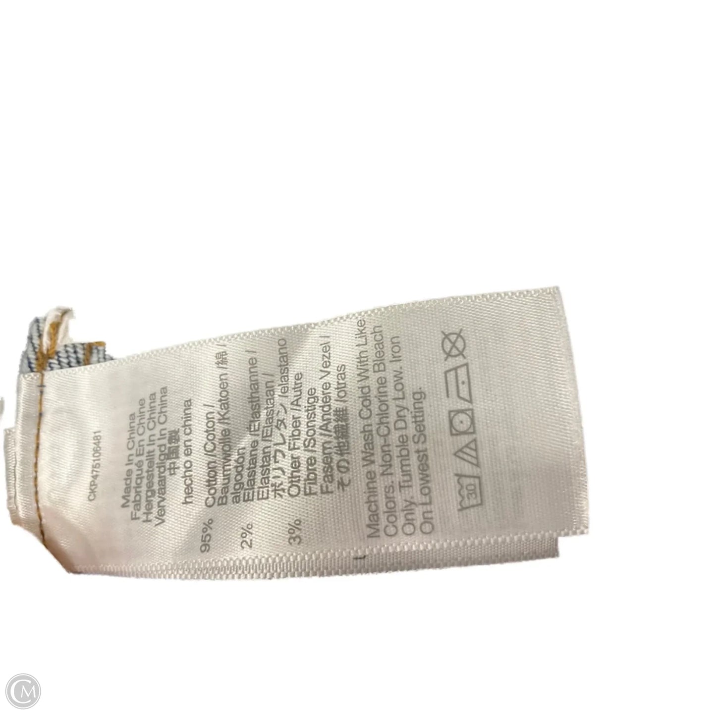 Jeans Skinny By Madewell In Blue Denim, Size: 6