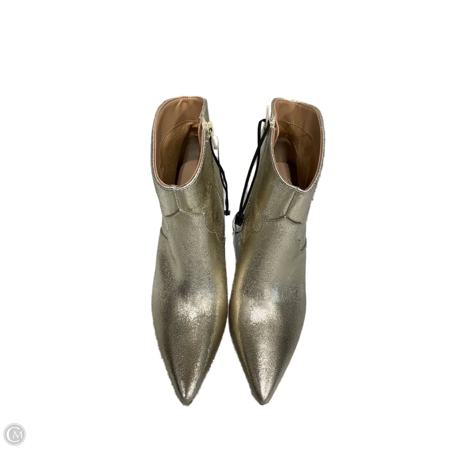 Boots Ankle Heels By Express In Gold, Size: 8