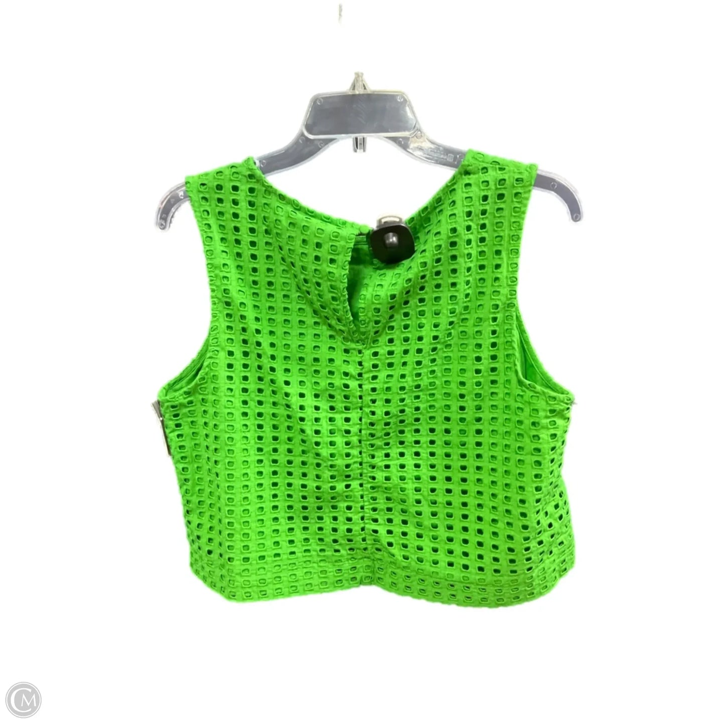Top Sleeveless By Target-designer In Green, Size: M