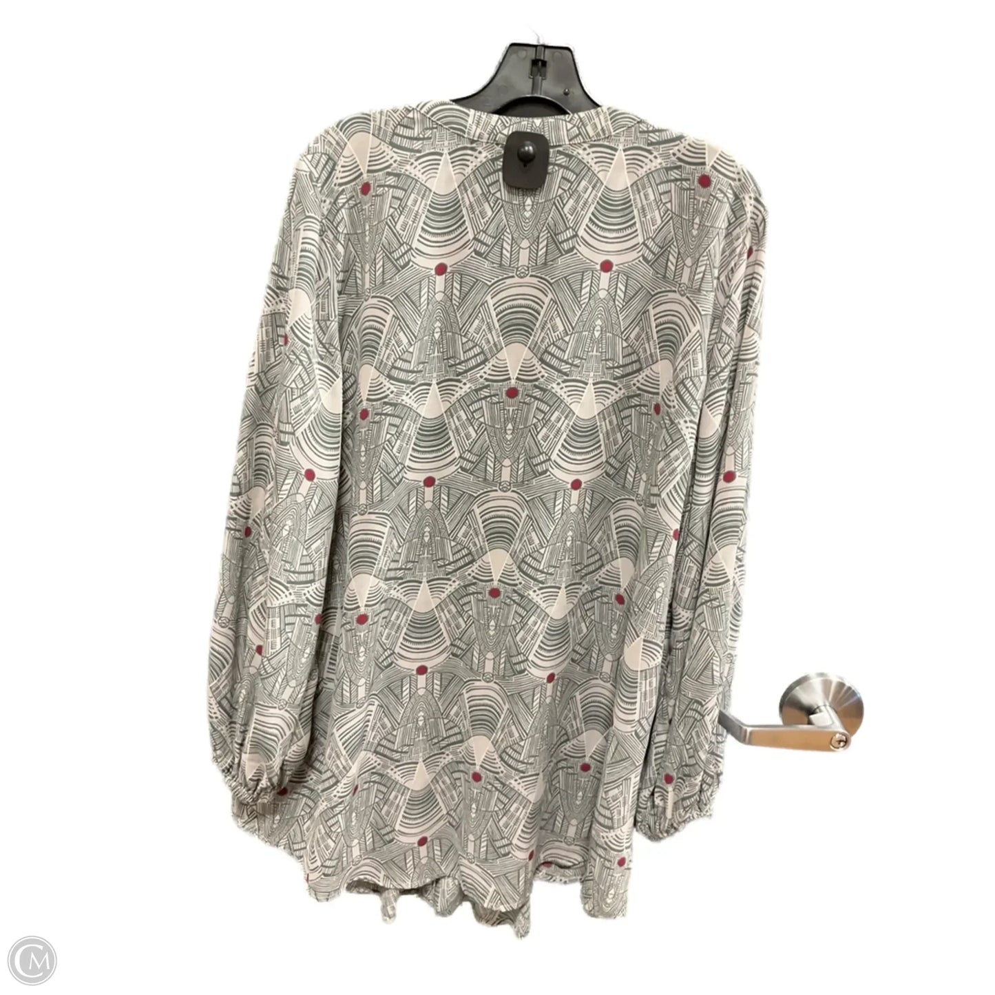 Top Long Sleeve By Melissa Mccarthy In Grey, Size: 1x