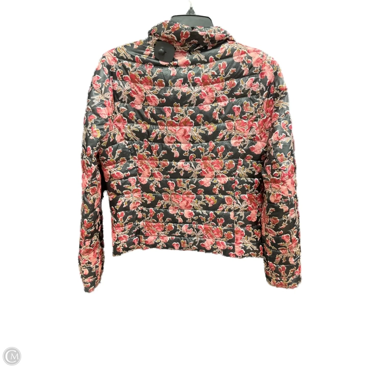 Coat Puffer & Quilted By Lands End In Floral Print, Size: Xs