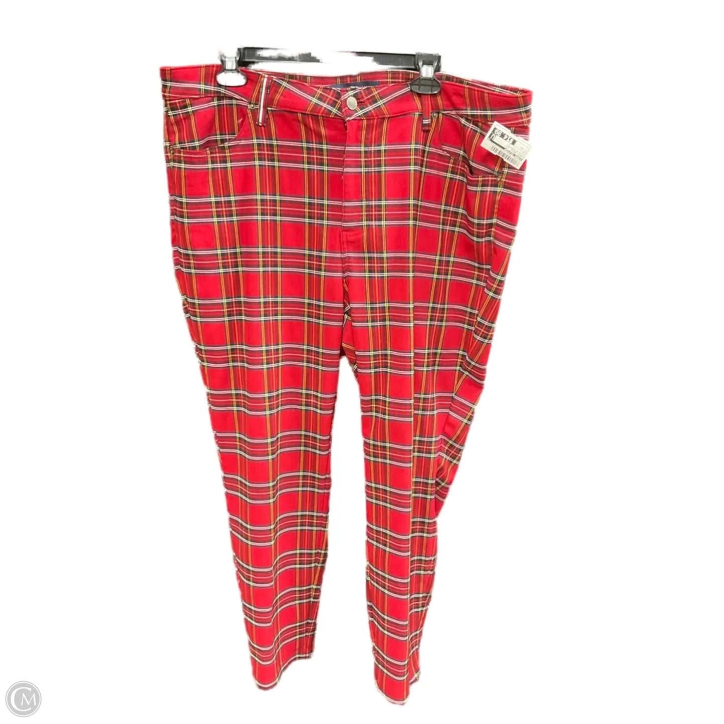 Pants Dress By Tommy Hilfiger In Plaid Pattern, Size: 18