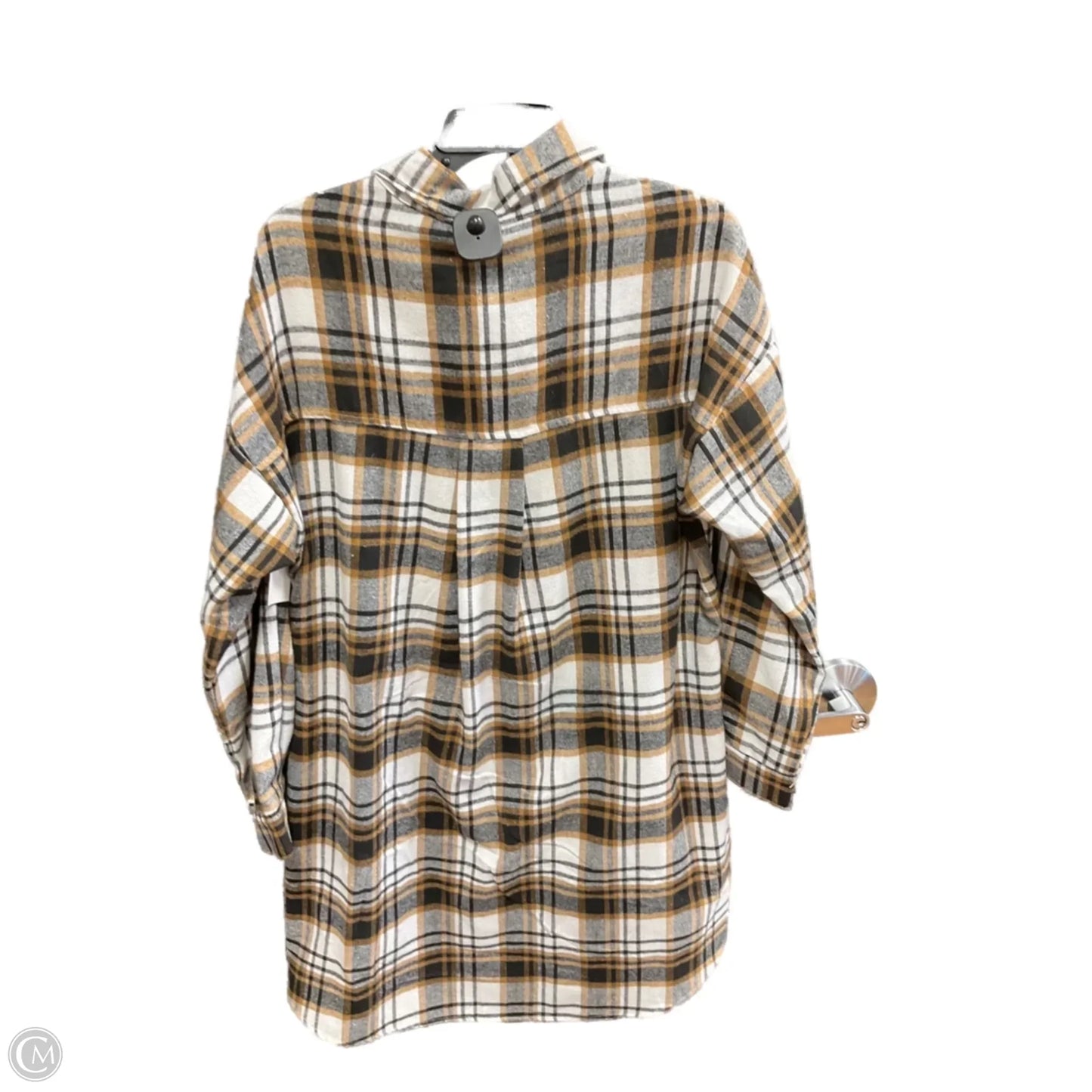 Dress Casual Midi By Cmf In Plaid Pattern, Size: M