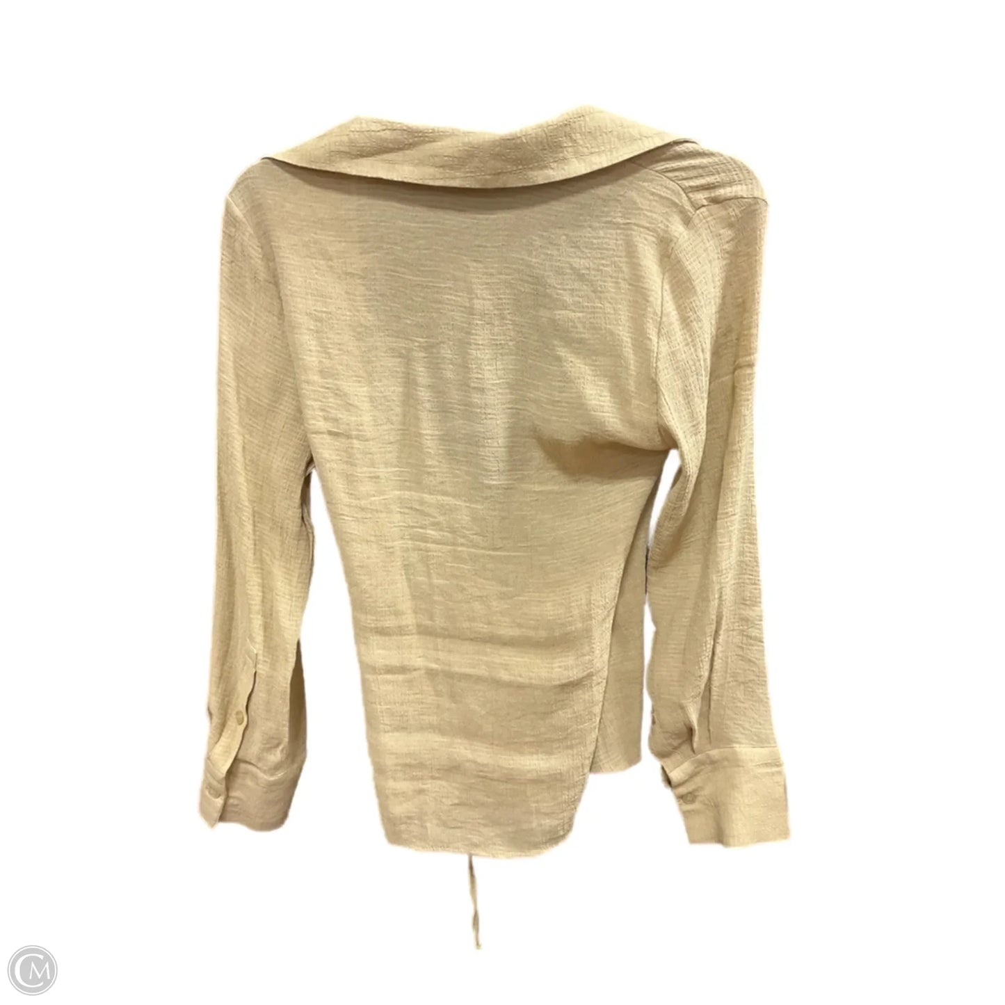 Top Long Sleeve By Zara In Yellow, Size: Xs