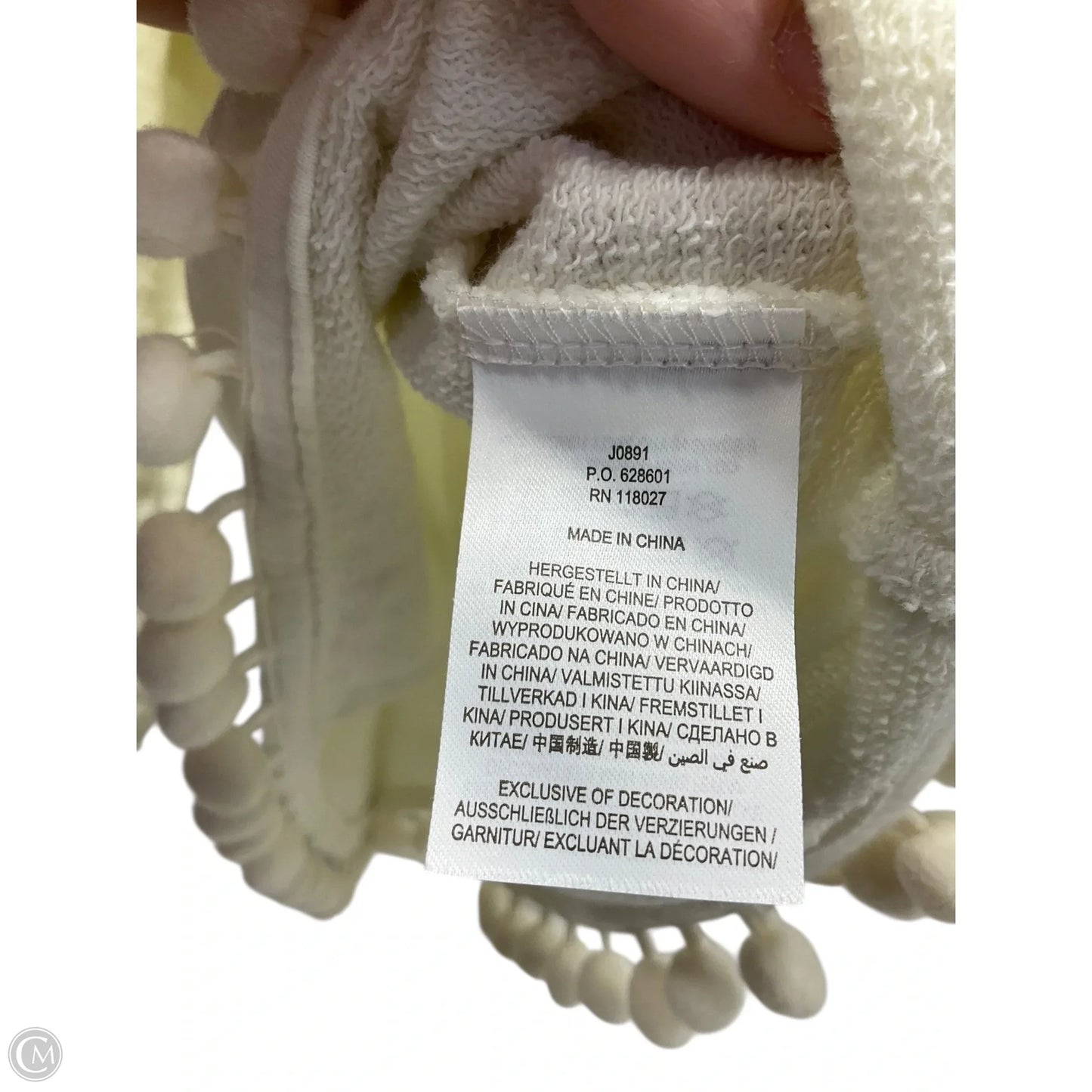 Top Long Sleeve By Boden In White, Size: 10