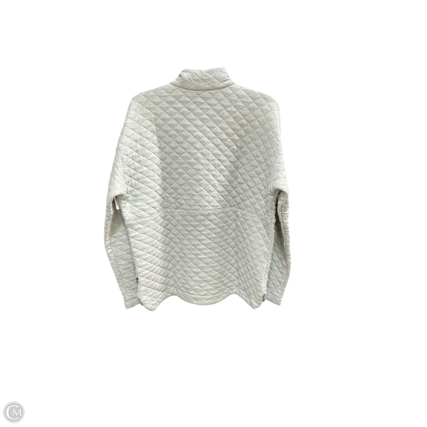 Athletic Sweatshirt Collar By Eddie Bauer In Green, Size: L