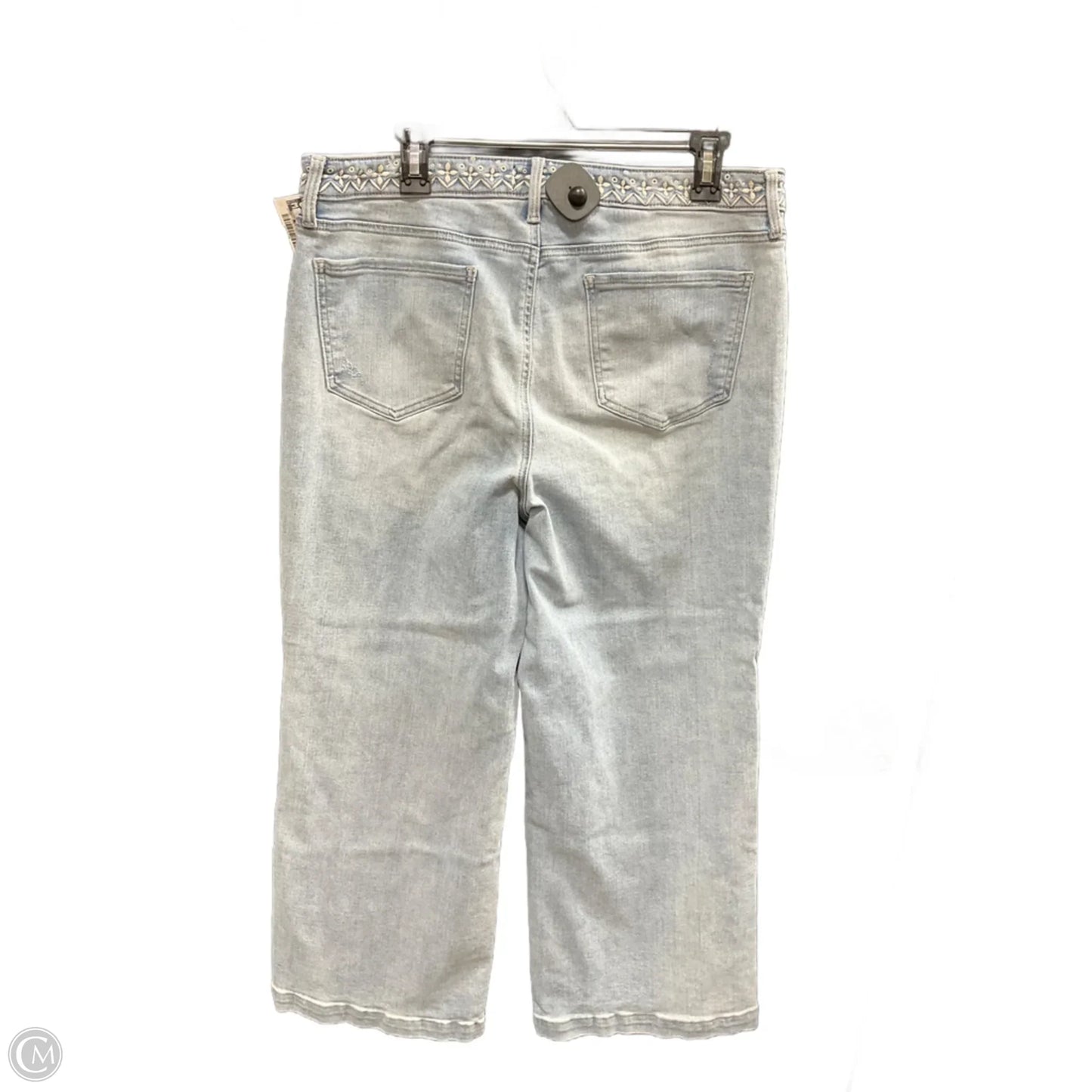 Jeans Wide Leg By Not Your Daughters Jeans In Blue Denim, Size: 14