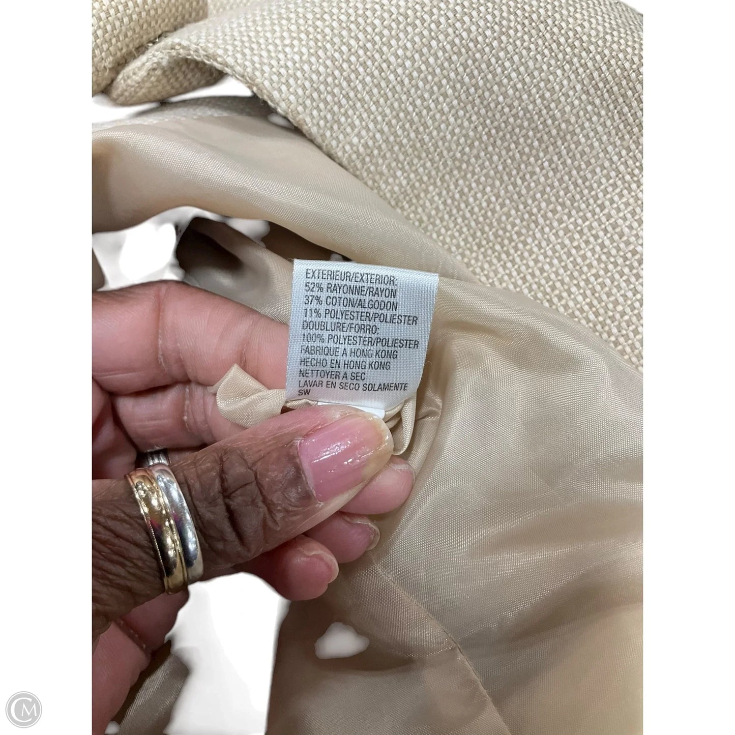 Blazer By Tahari In Tan, Size: 10