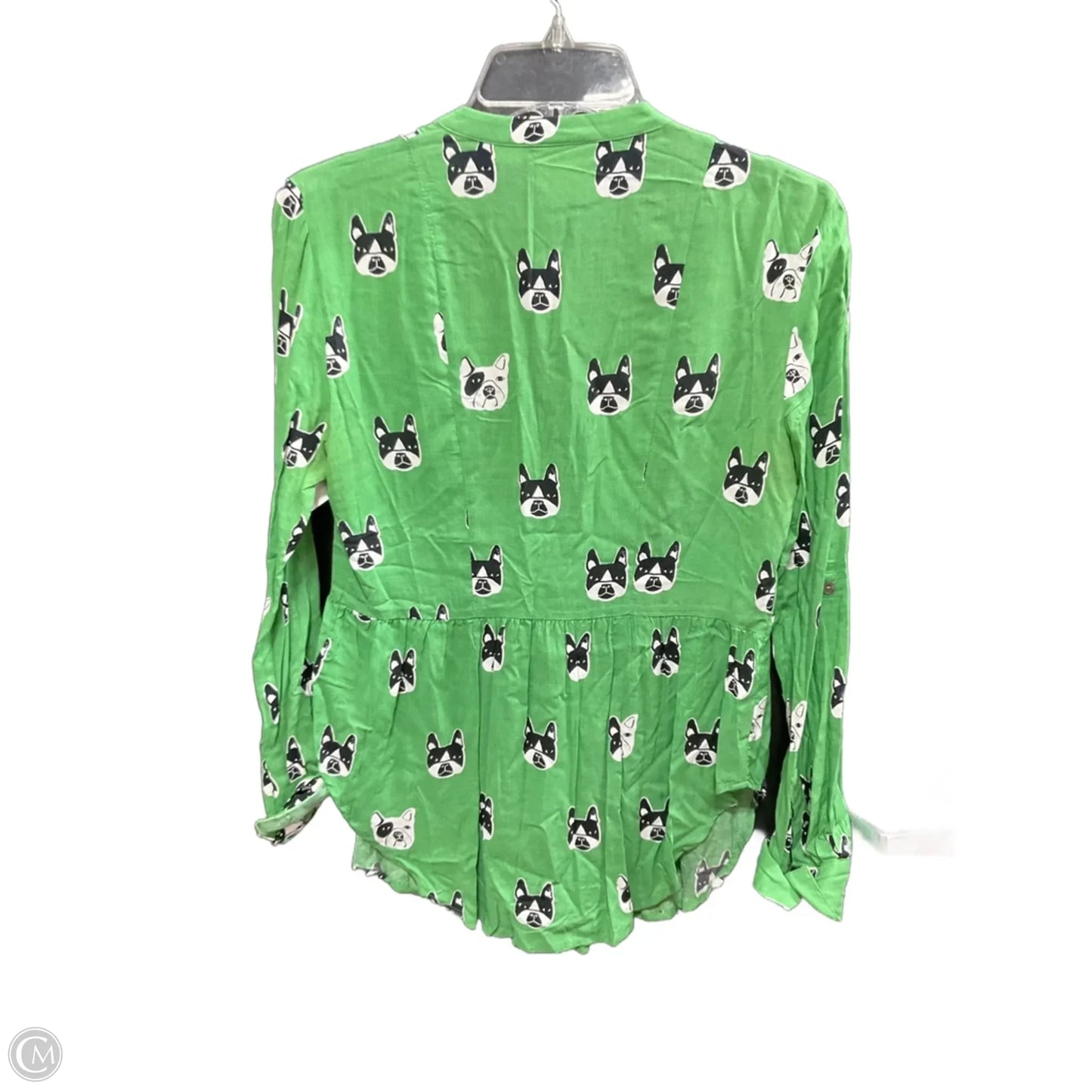 Top Long Sleeve By Maeve In Green, Size: 2