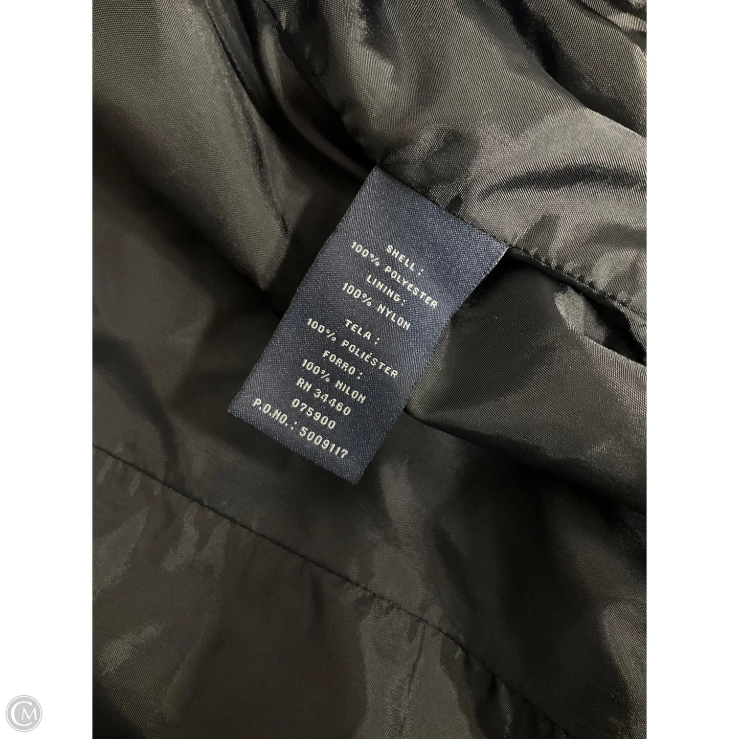 Coat Trench Coat By London Fog In Black, Size: M