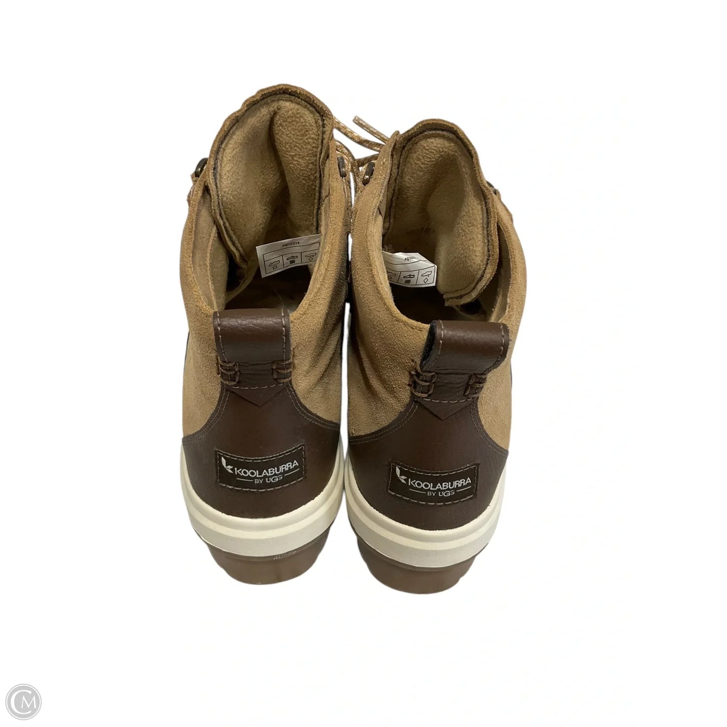 Boots Ankle Flats By Koolaburra By Ugg In Brown & Tan, Size: 9