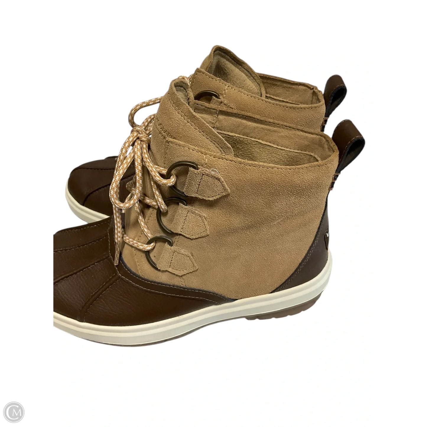 Boots Ankle Flats By Koolaburra By Ugg In Brown & Tan, Size: 9