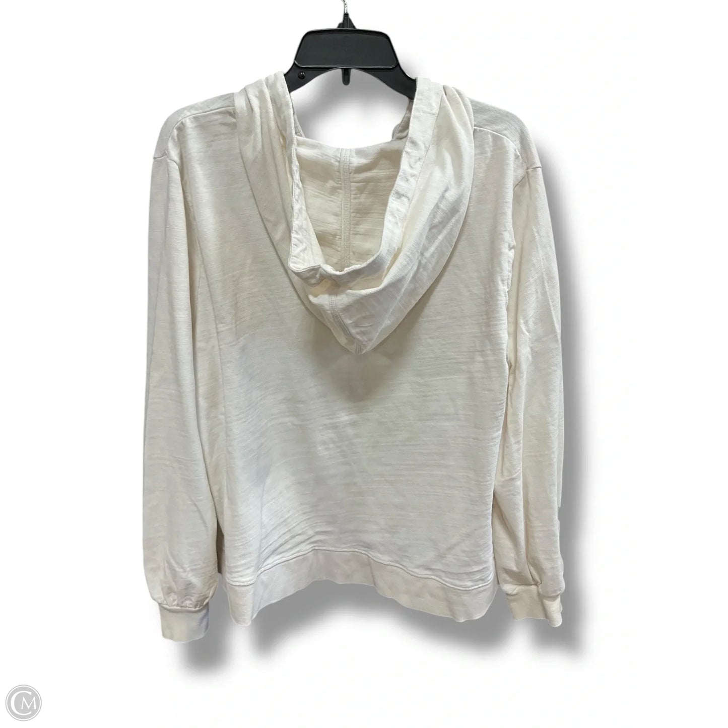 Sweatshirt Hoodie By Loft In Cream, Size: Xl