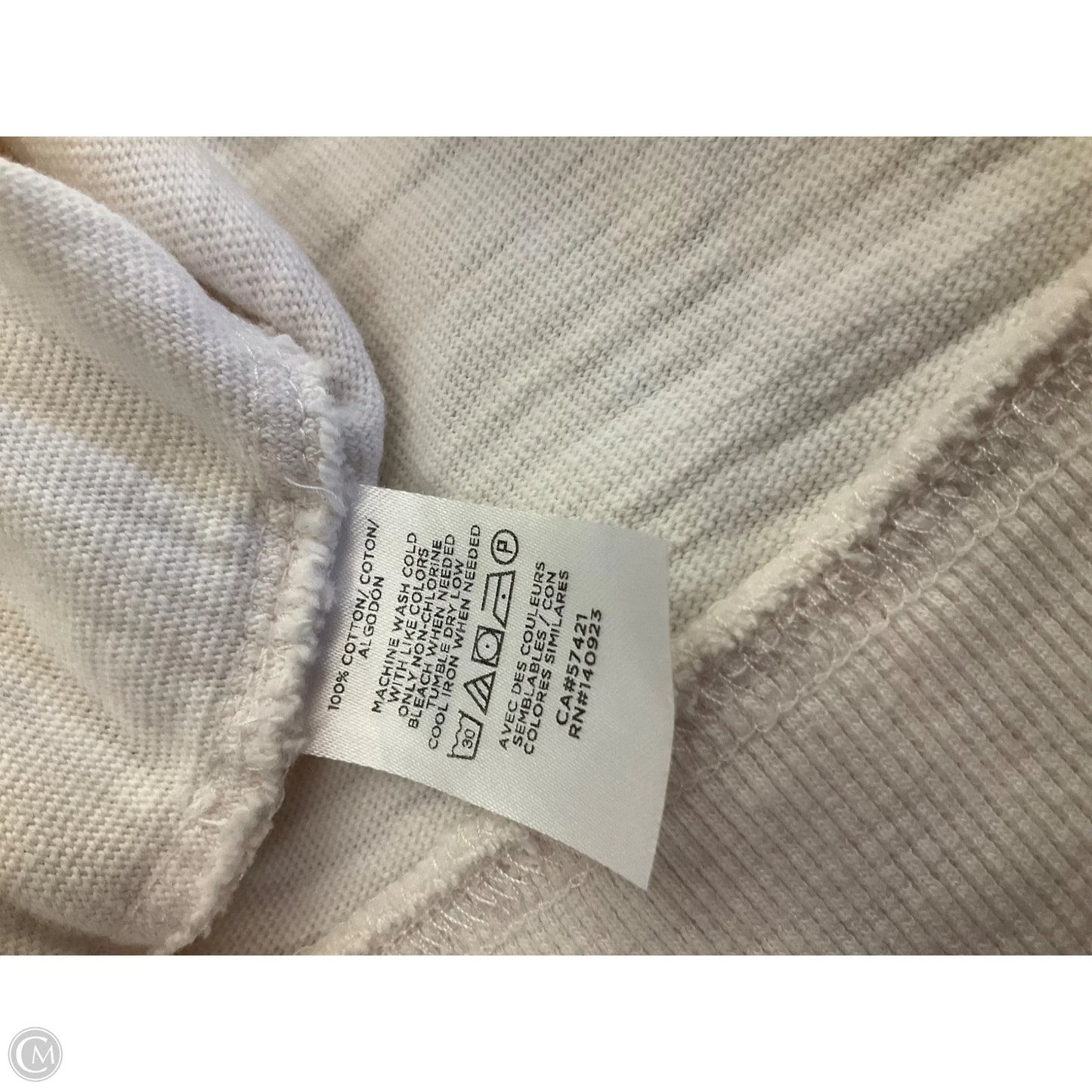 Sweatshirt Hoodie By Loft In Cream, Size: Xl
